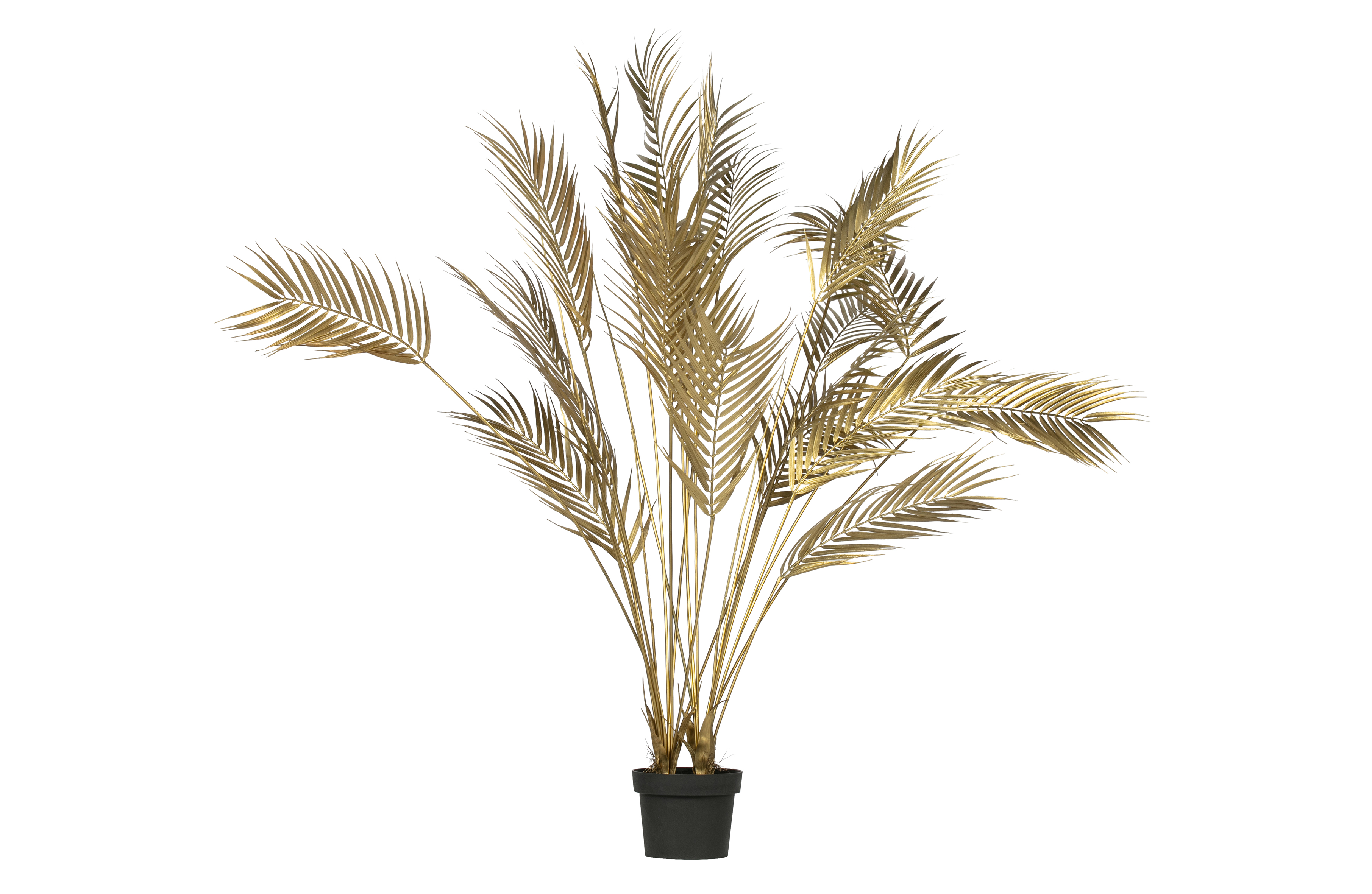 WOOOD Palm kunstig plante - guld polyester (H:110)