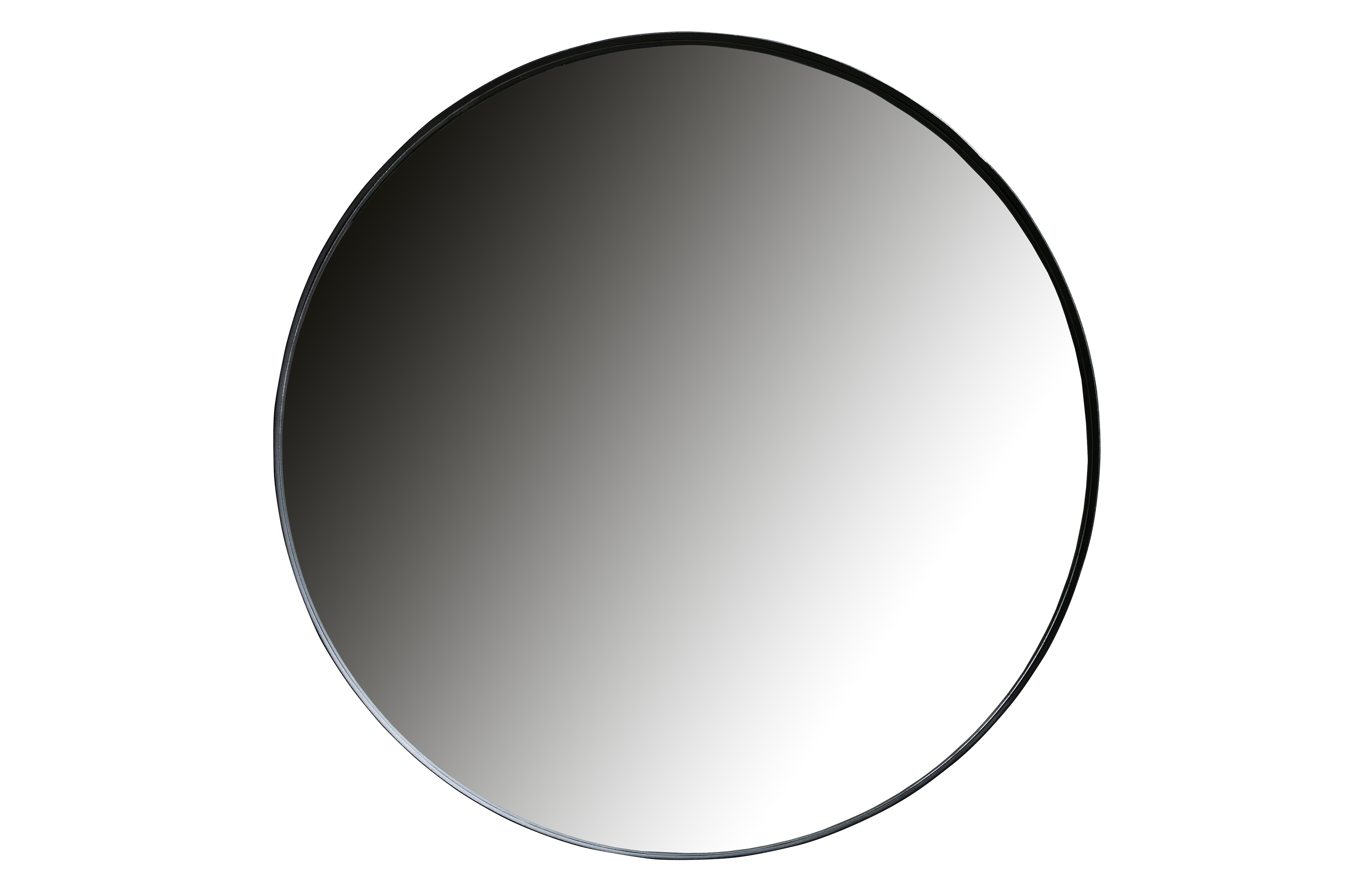 WOOOD Doutzen vægspejl, rund - spejlglas og sort stål (Ø115)