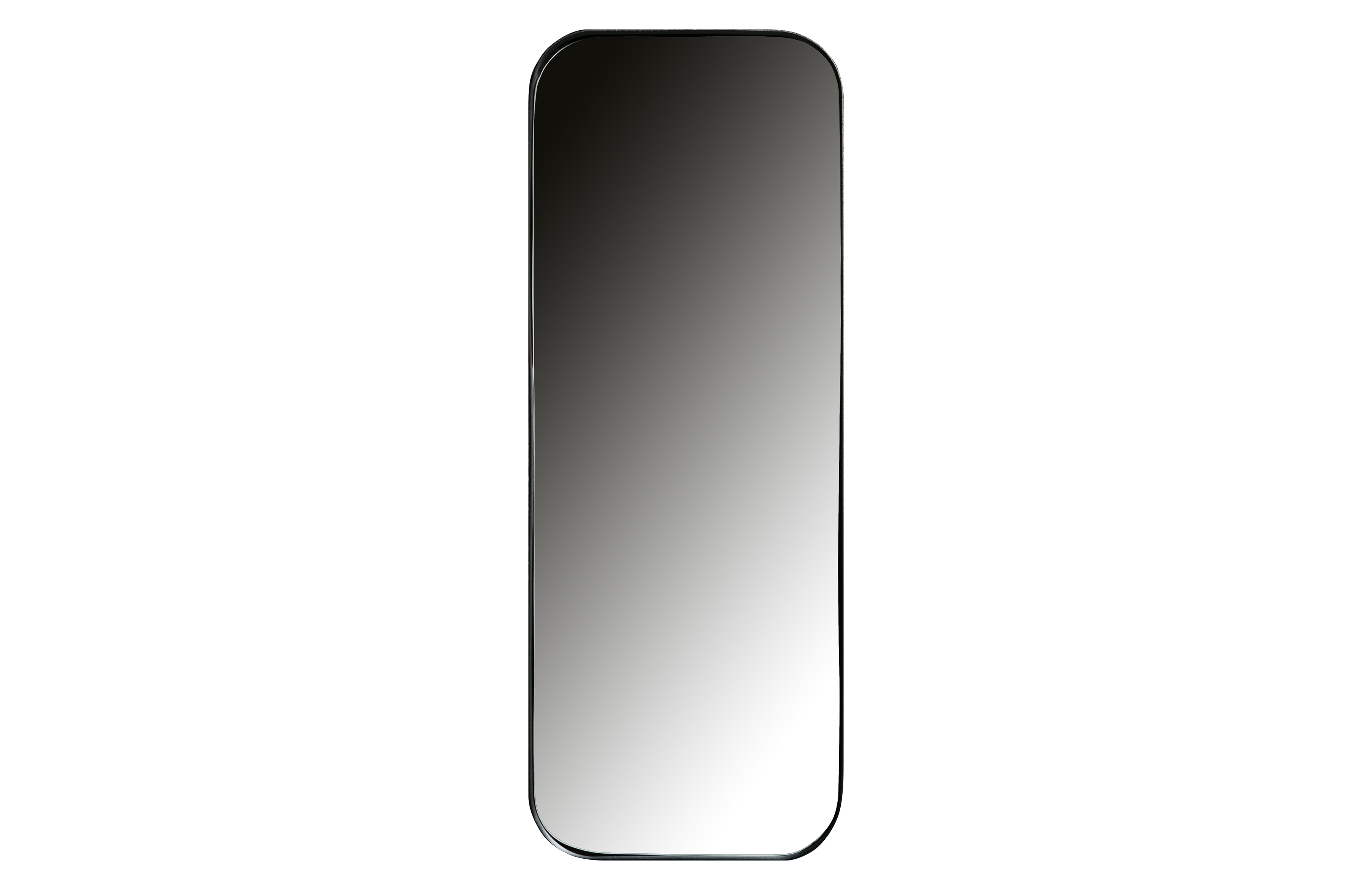 WOOOD EXCLUSIVE Doutzen vægspejl, rektangulær - spejlglas og sort metal (110x40)