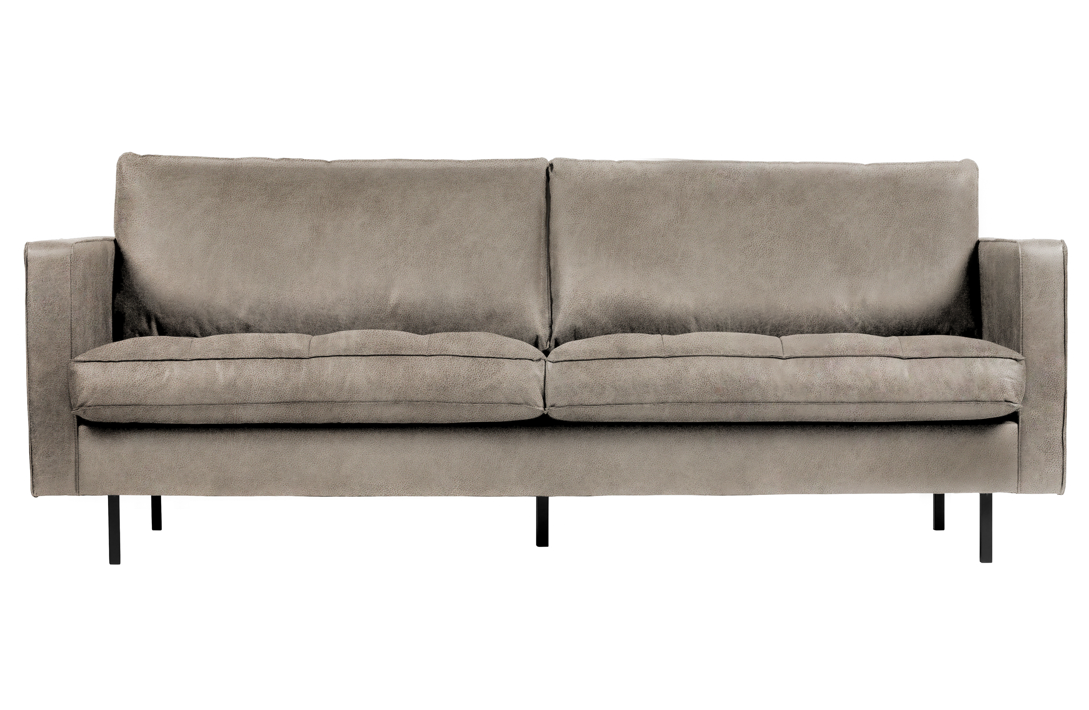 BEPUREHOME Rodeo 2,5 pers. sofa - elefant grå/brun stof