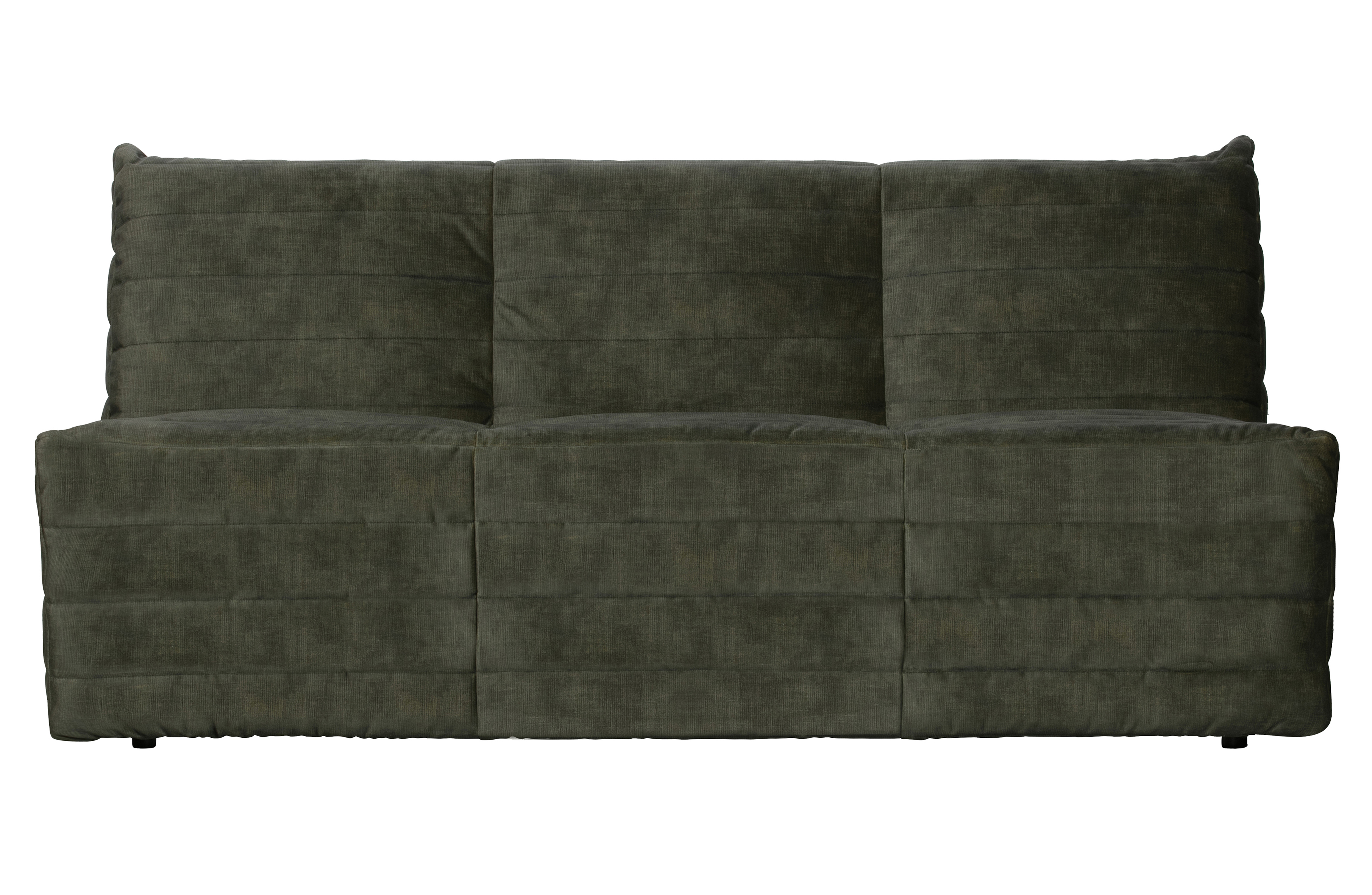 WOOOD EXCLUSIVE Bag sofa - grøn fløjl polyester