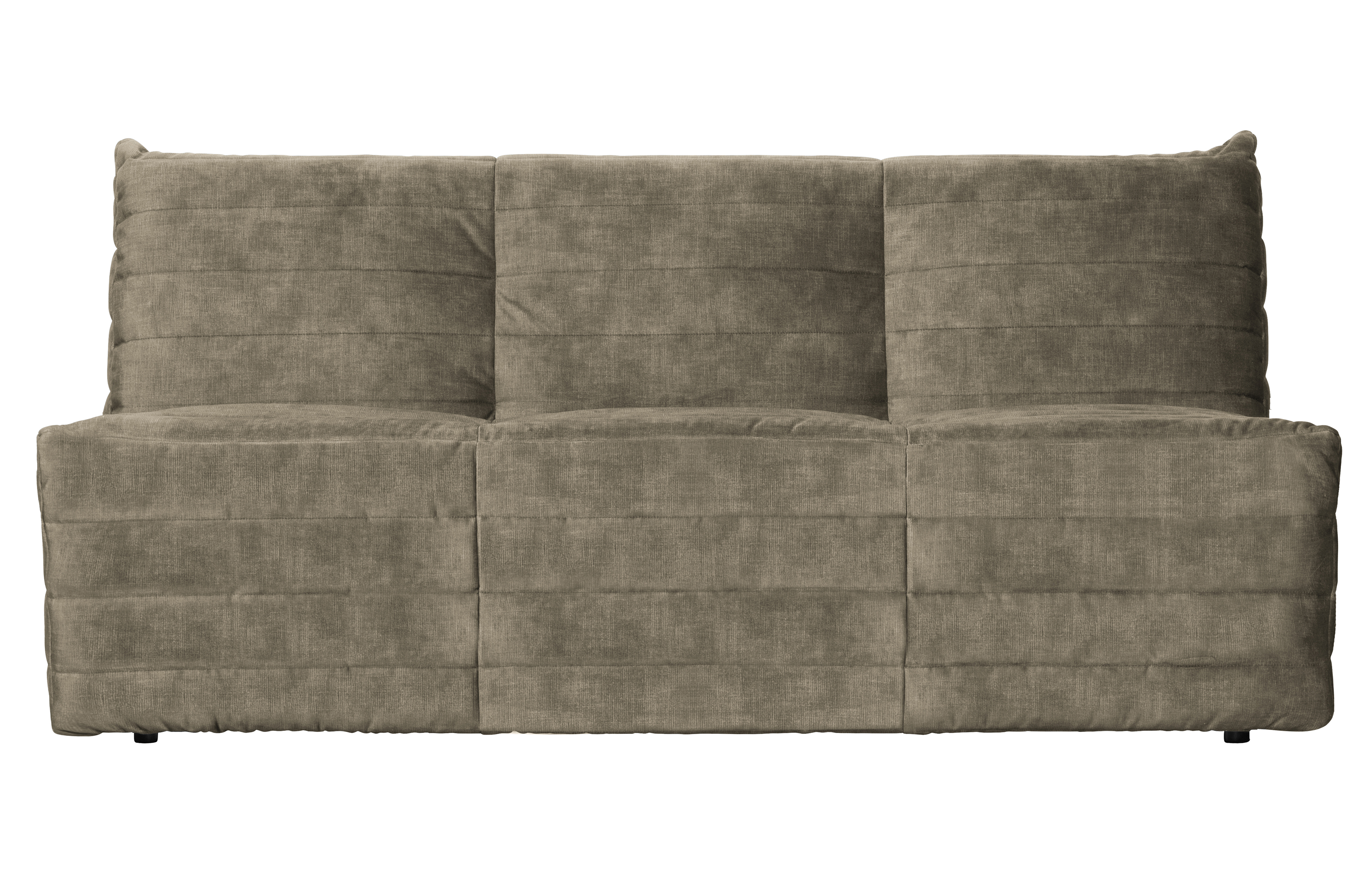 WOOOD EXCLUSIVE Bag sofa - sand fløjl polyester