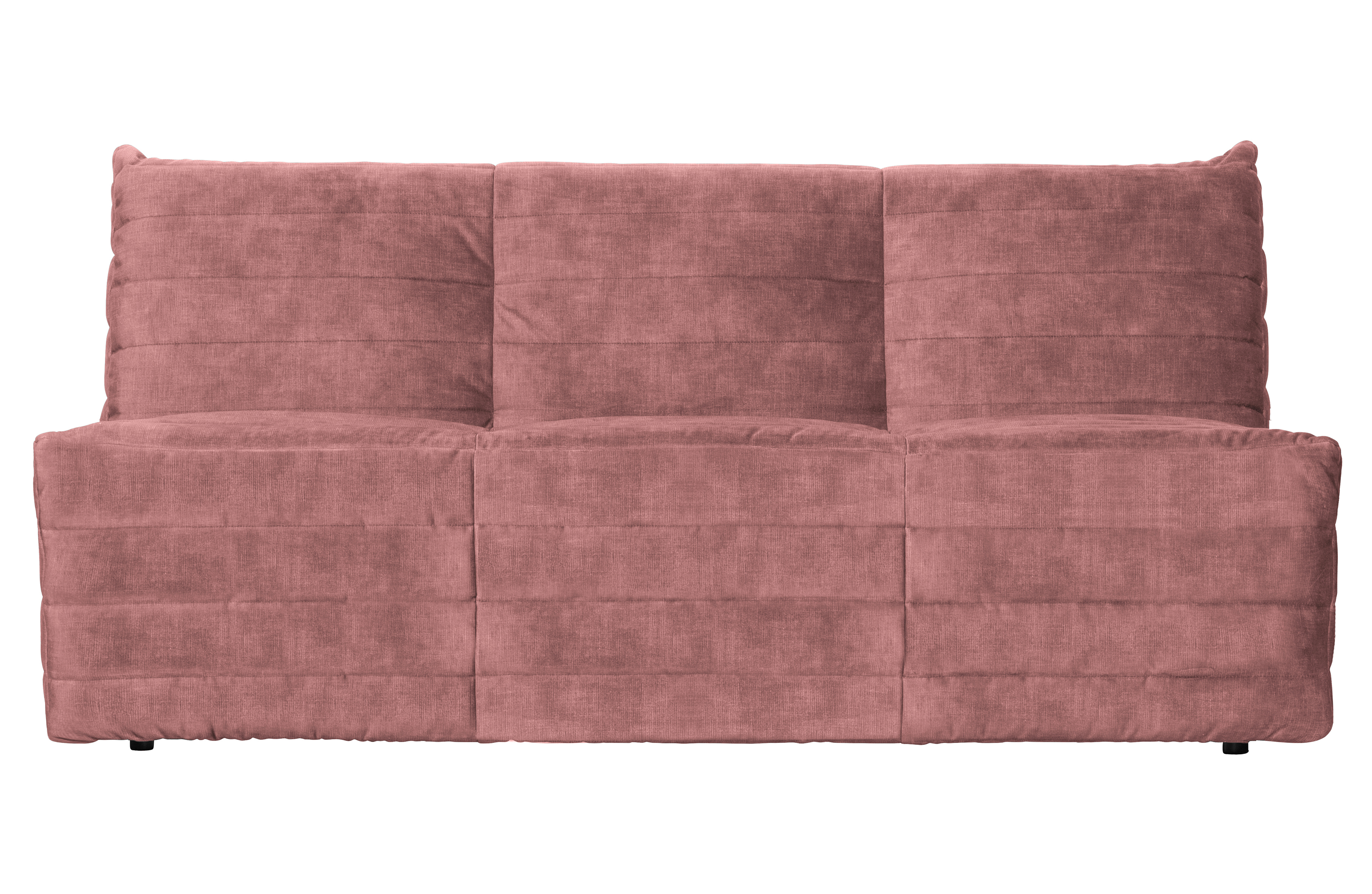 WOOOD EXCLUSIVE Bag sofa - lyserød fløjl polyester
