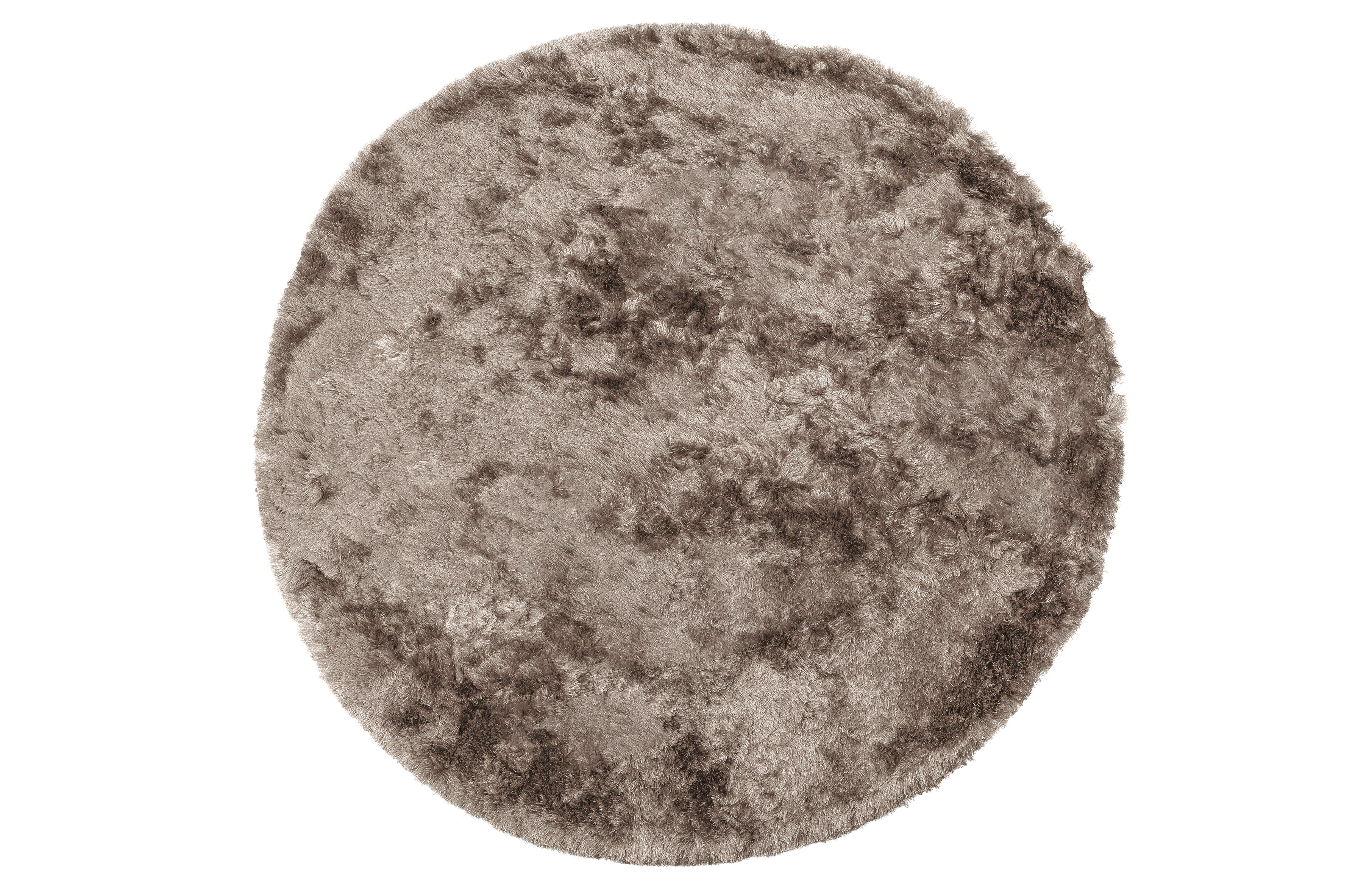 BEPUREHOME Collection gulvtæppe, rund - nougat polyester (Ø200)