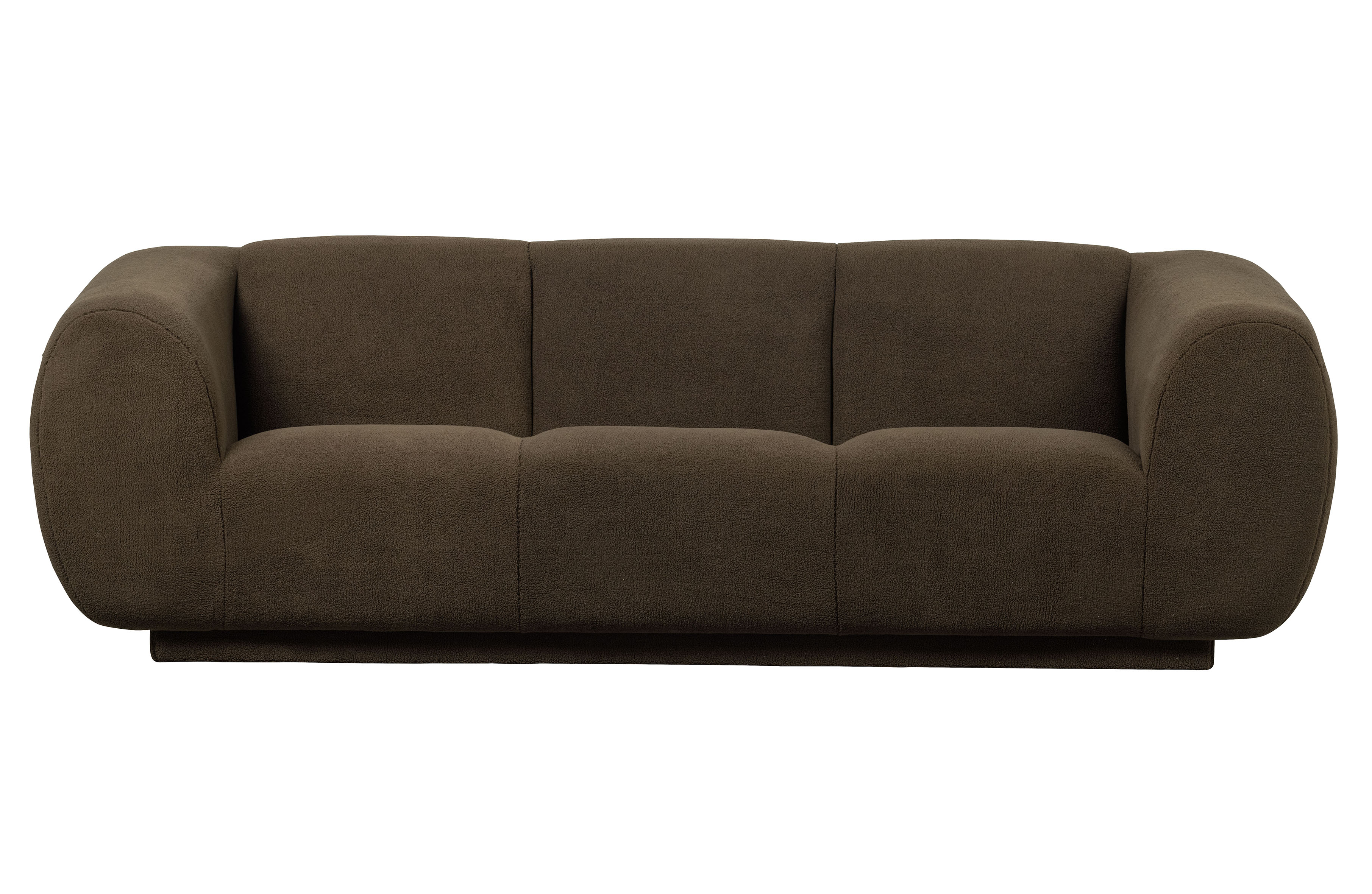 BEPUREHOME Collection 3 pers. sofa - grøn bamsestof polyester