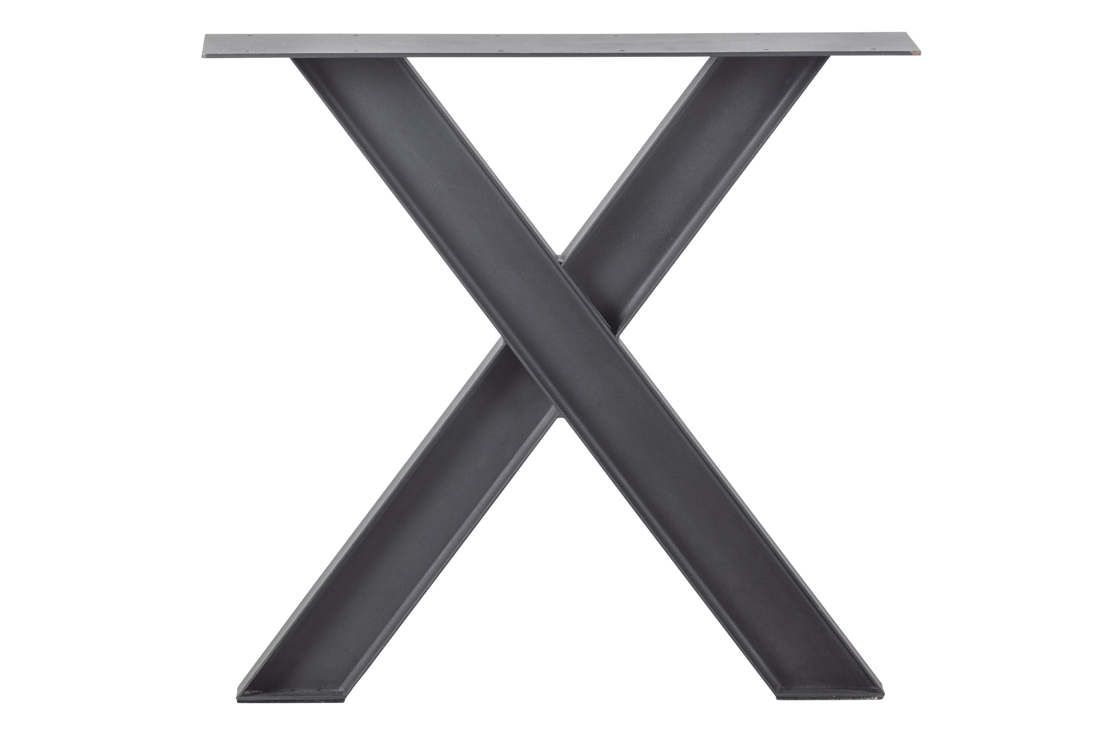 WOOOD Tablo Industrial X-bordben til spisebord - matsort metal
