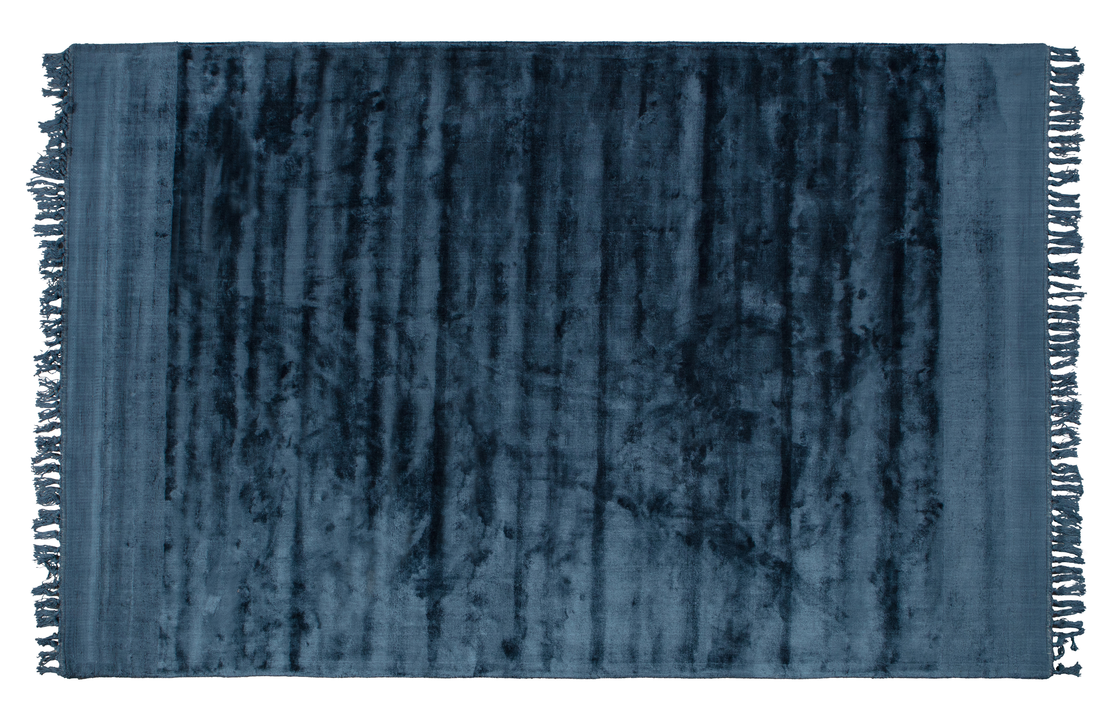 BEPUREHOME Collection gulvtæppe, rektangulær - petrolfarvet stof (170x240)