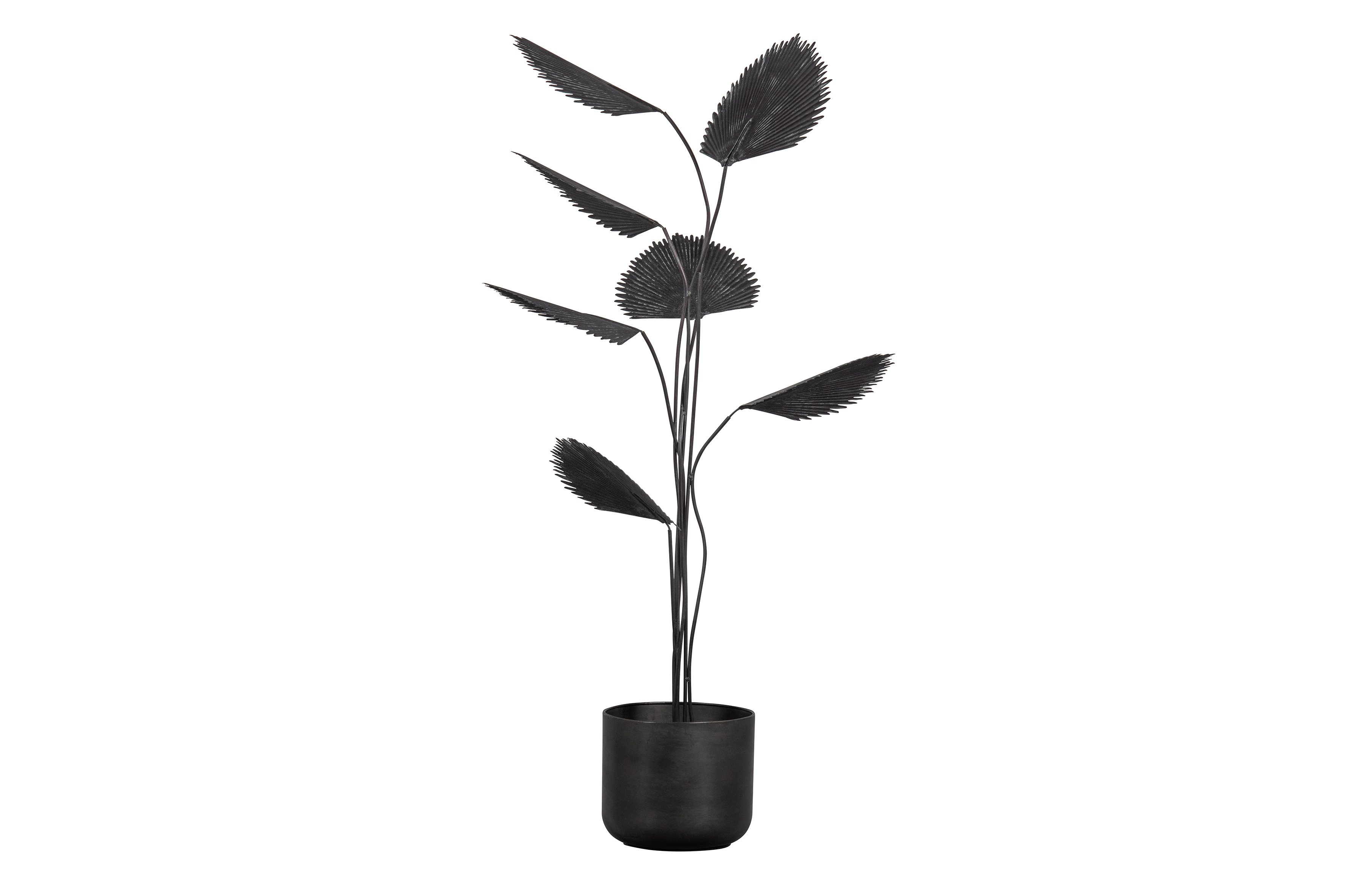 BEPUREHOME Collection kunstig plante, justerbar - sort metal (H:141)