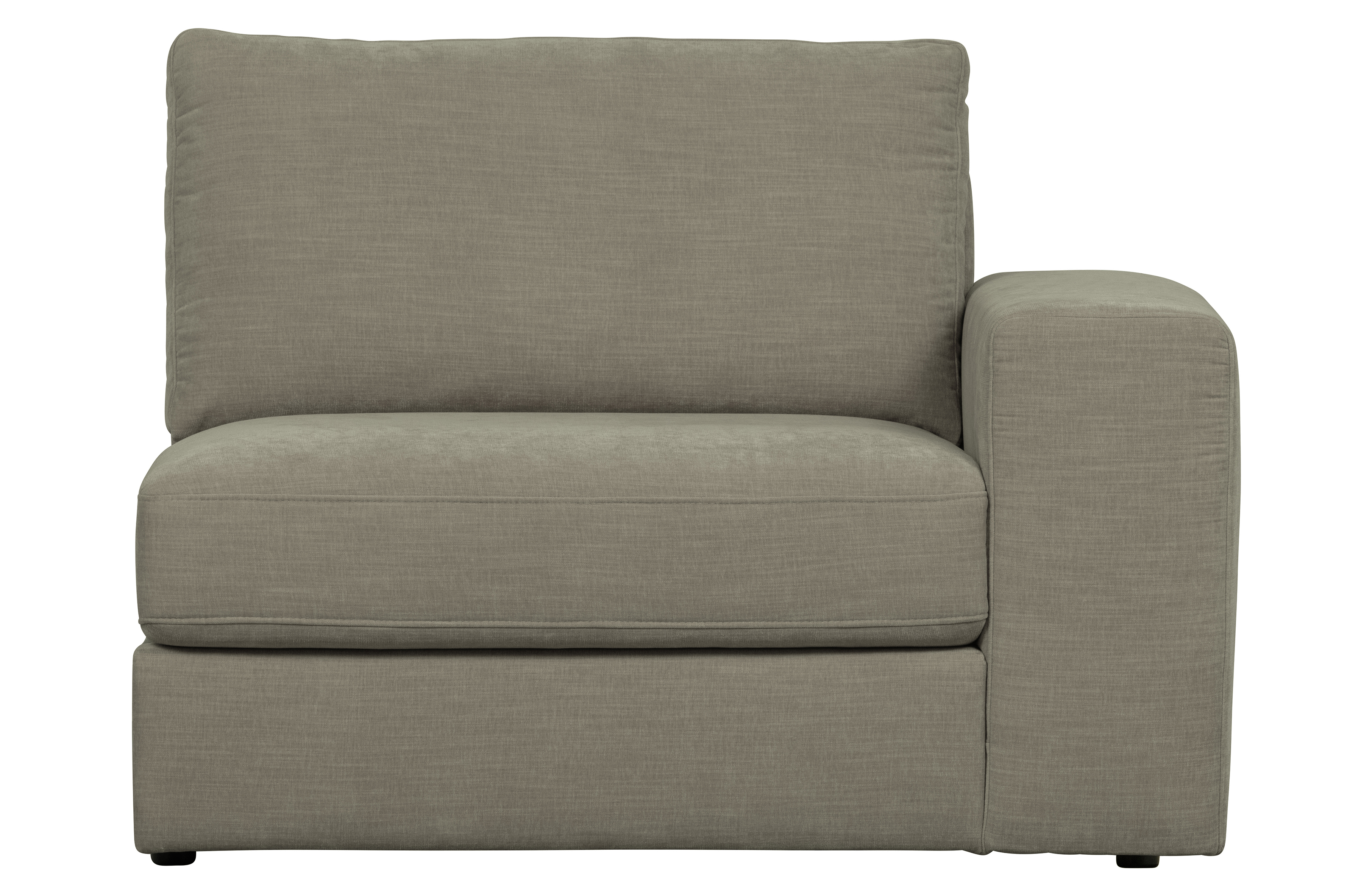 VTWONEN Family 1 pers. sofamodul, m. armlæn, højre - varm grå polyester