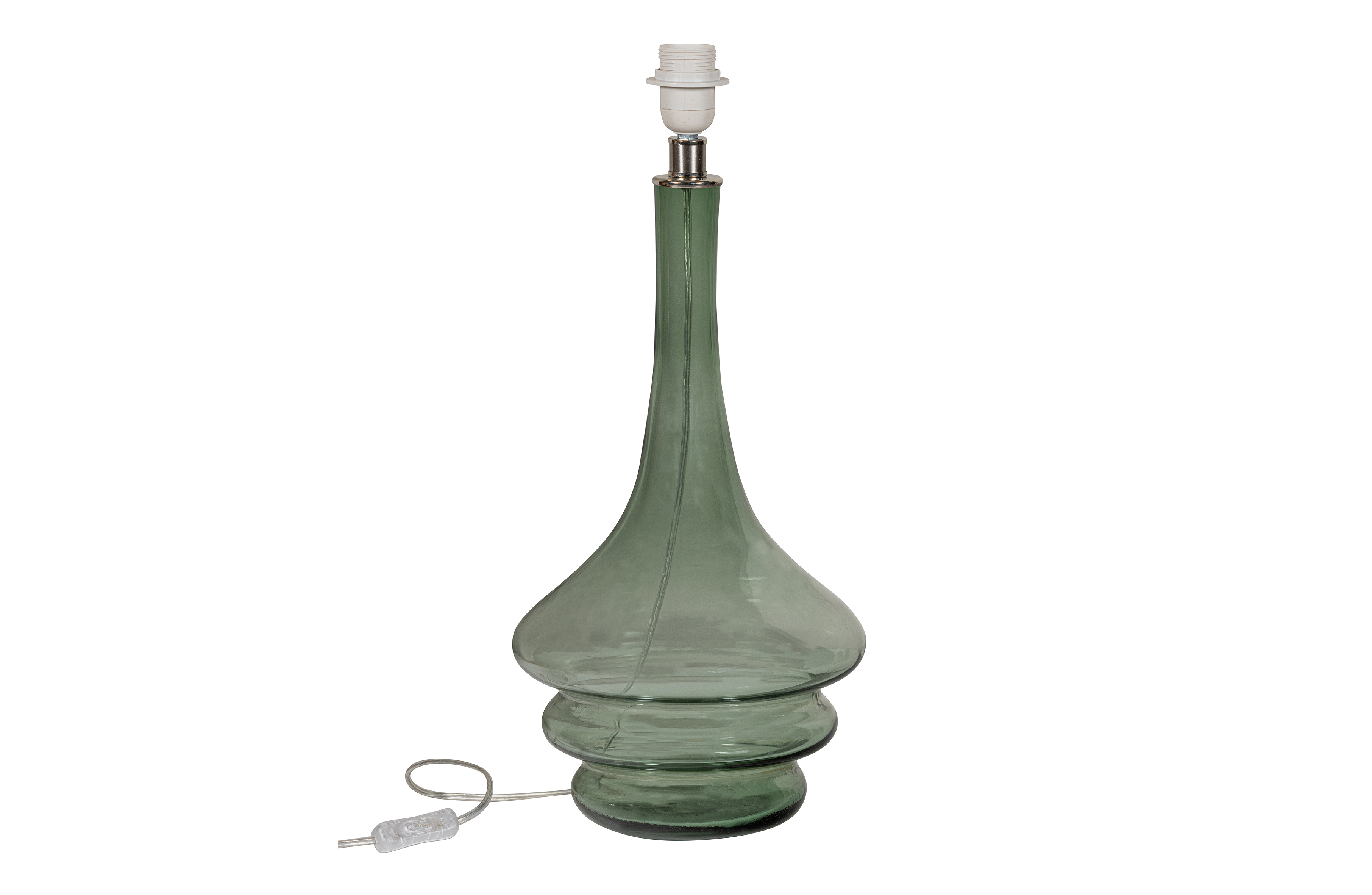 BEPUREHOME Collection bordlampe, håndblæst - olivengrøn glas (H:52)