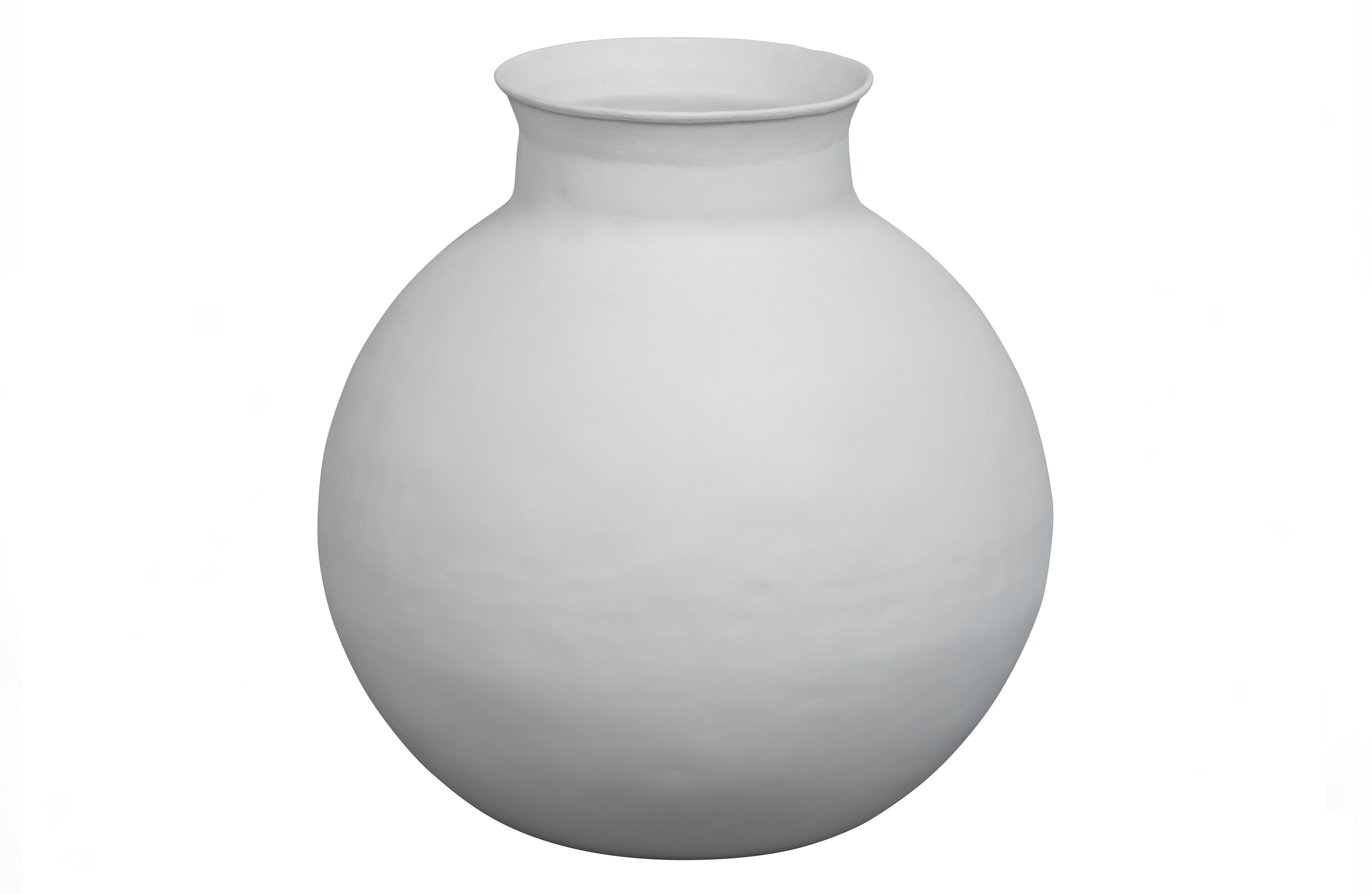BEPUREHOME Vicing vase, rund - tågegrå aluminium (Ø43)