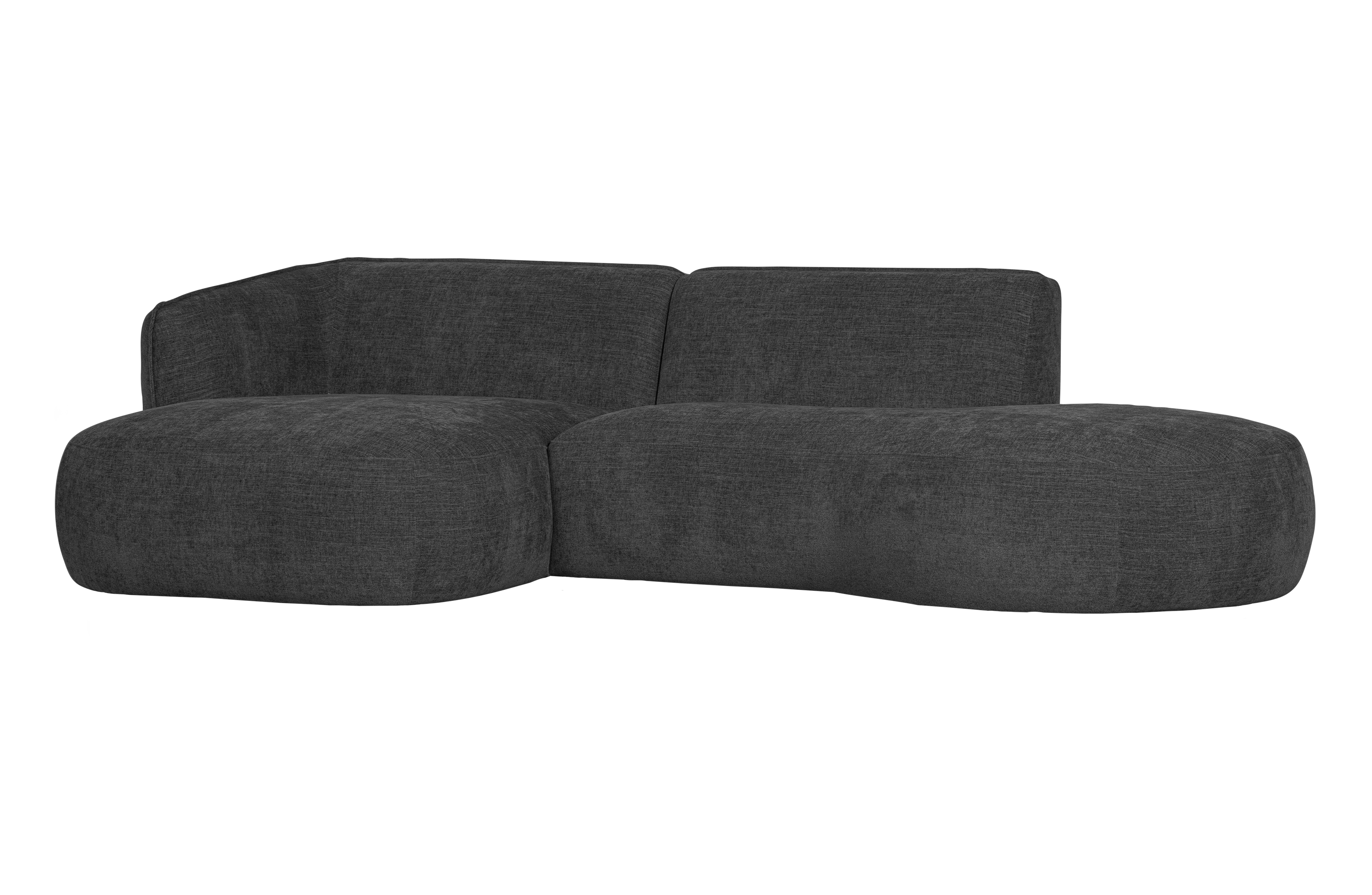 WOOOD EXCLUSIVE Polly sofa, m. venstre chaiselong - grå polyester