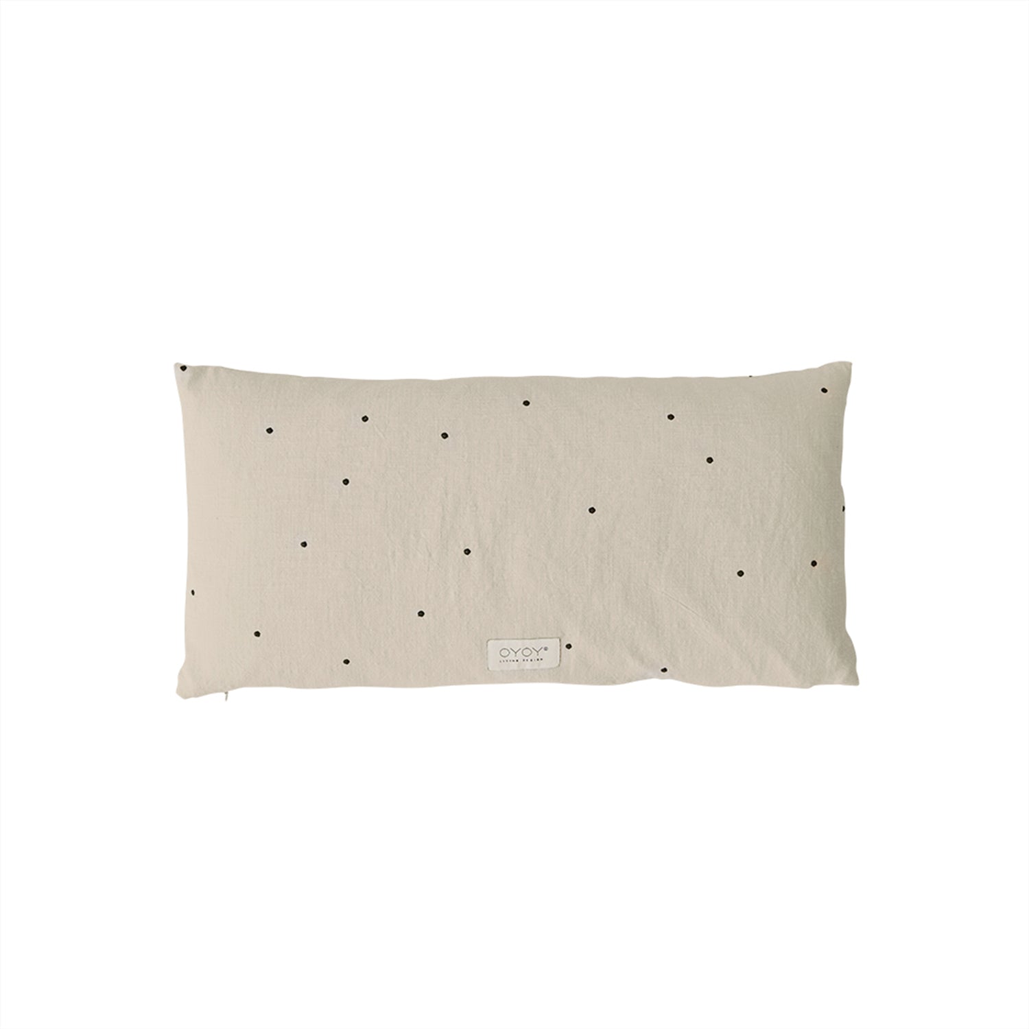 OYOY LIVING Kyoto Dot Pude - Lang - Clay Økologisk Bomuld, H30 x W60 cm