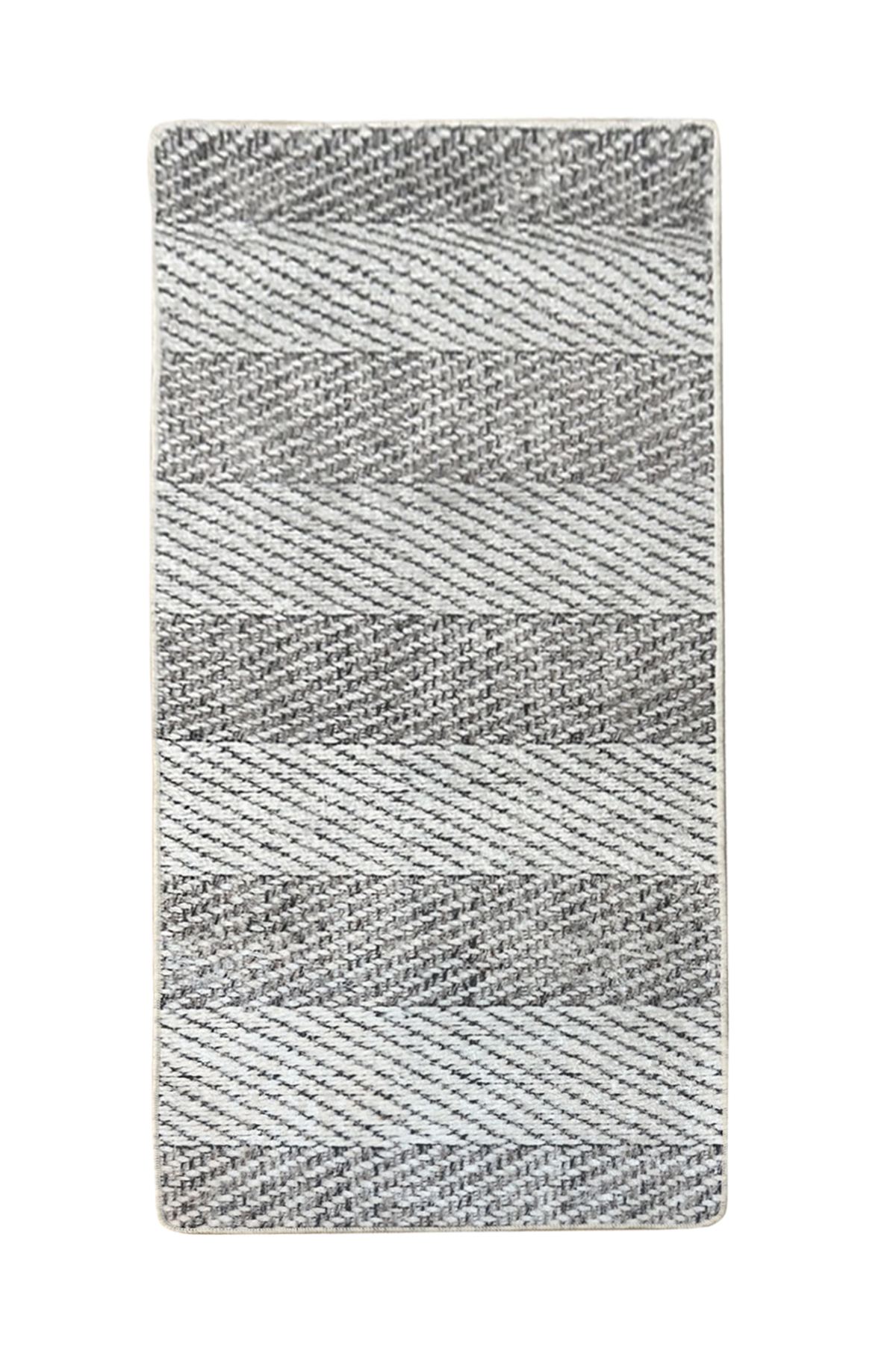 TEPPI Tresse Hall matta med ränder, rektangulär – flerfärgad polyester (80×200)