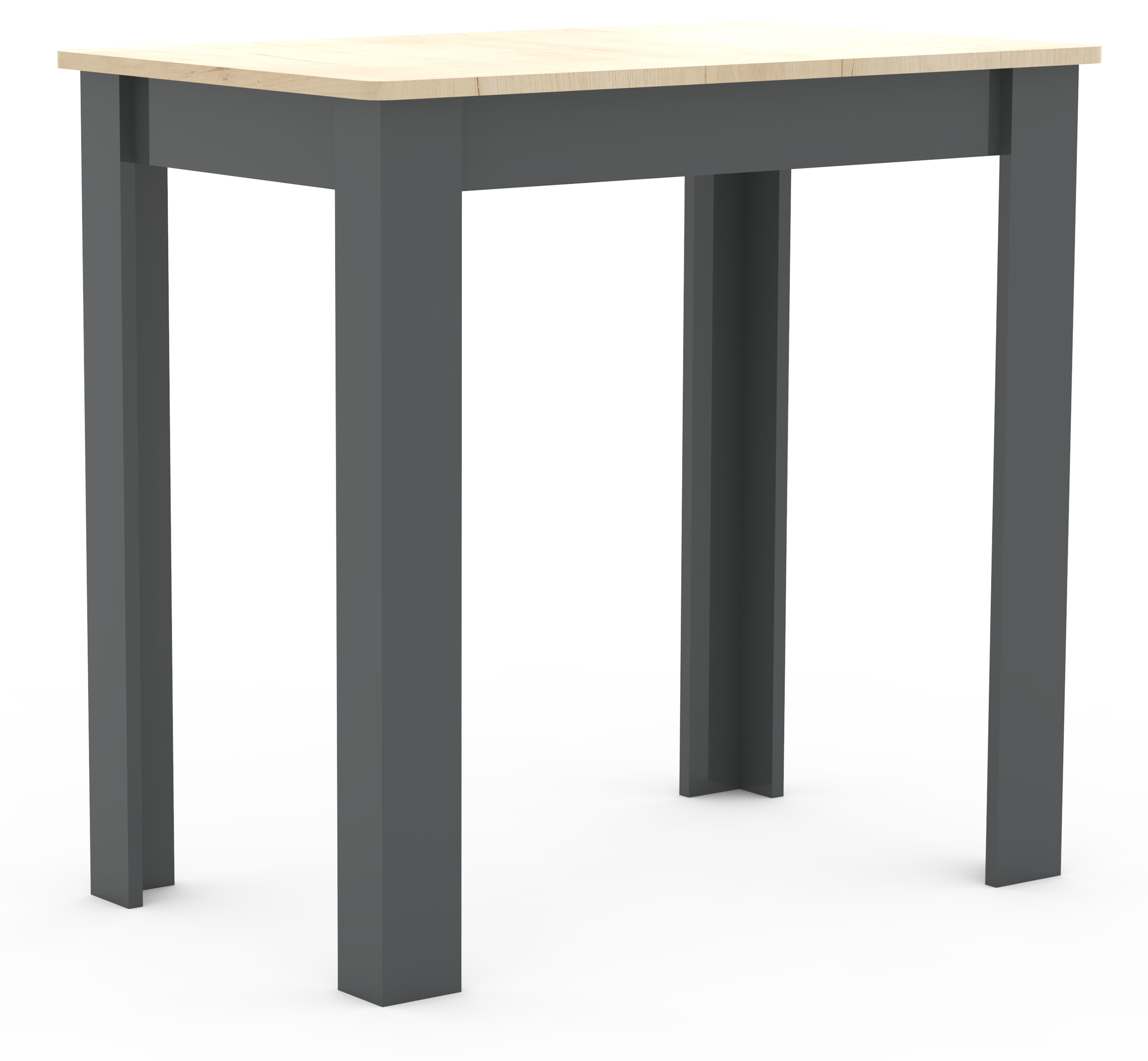 VCM NORDIC Esal 80 matbord, rektangulärt - naturligt och antracitgrått trä