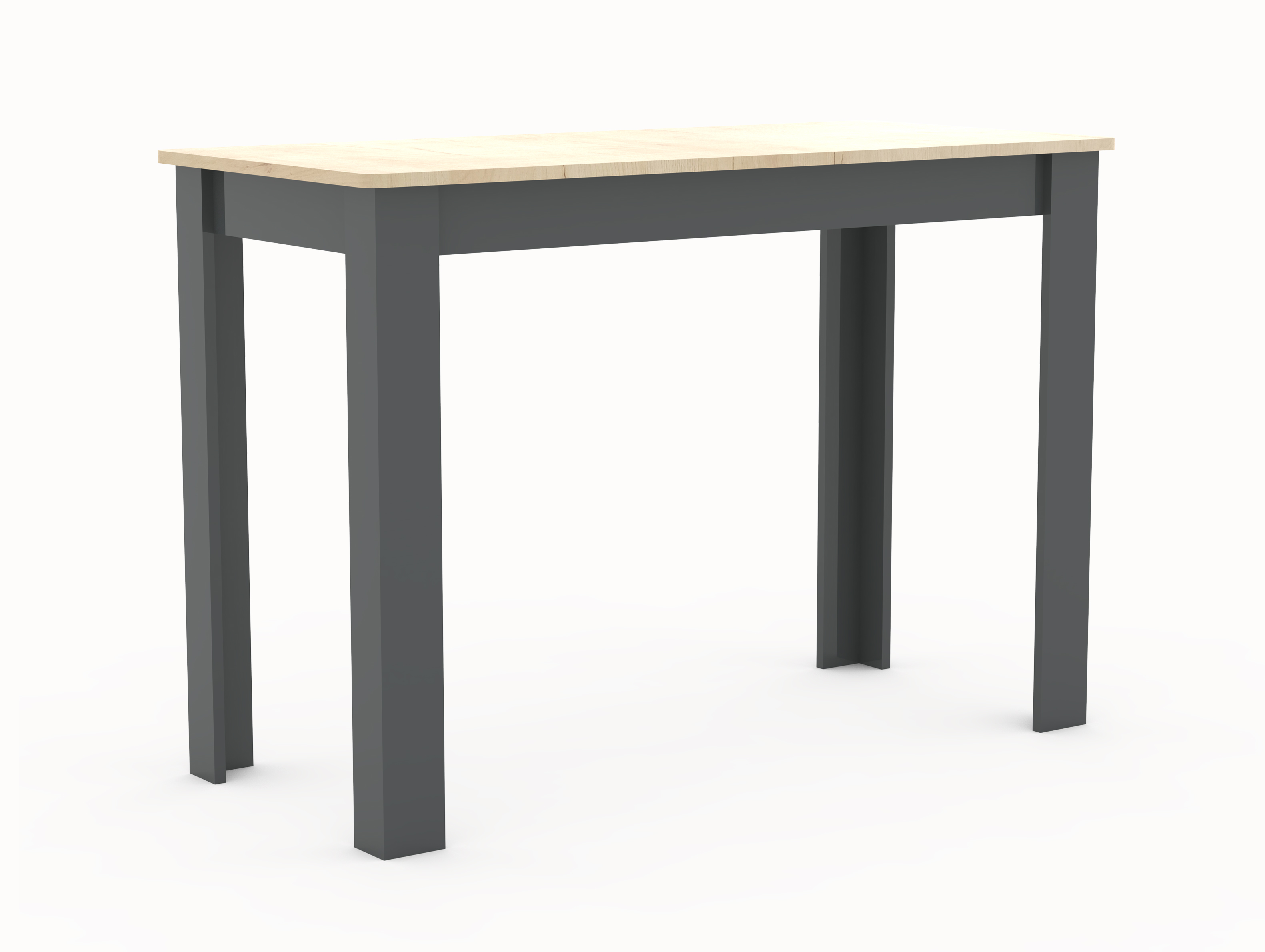 VCM NORDIC Esal 110 matbord, rektangulärt - naturligt och antracitgrå trä