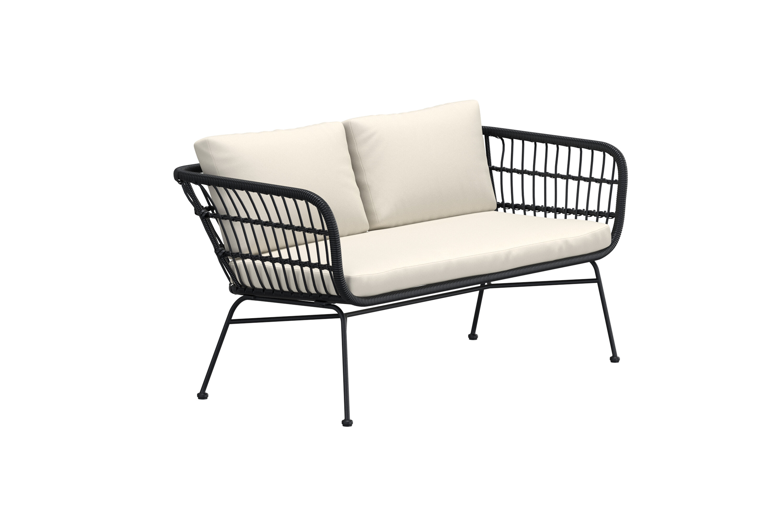 VENTURE HOME Isola Lounge Soffa - Svart / Svart rotting