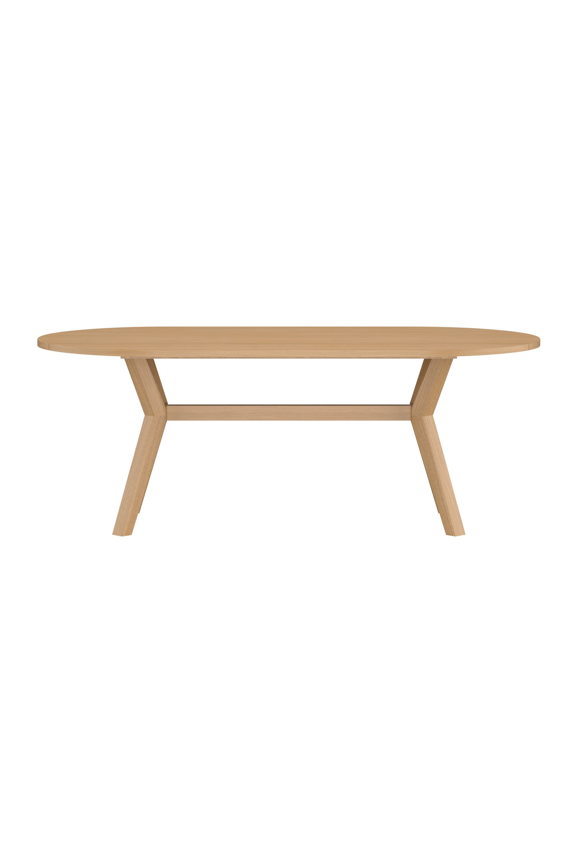 venture home kenya ovalt matbord 200x100x75 cm - naturlig teak