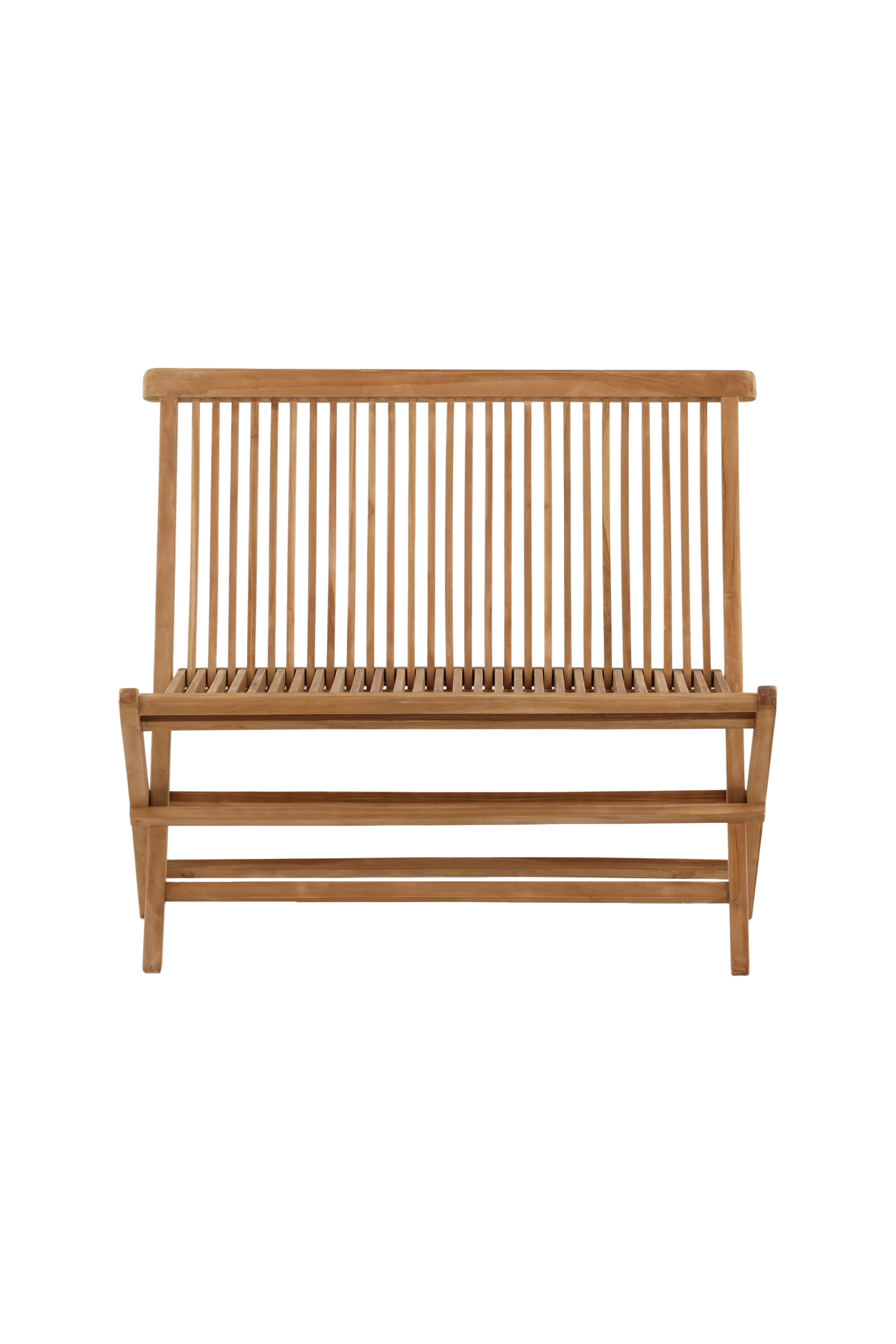 venture home ghana - hopfällbar bänk - naturlig - teak -