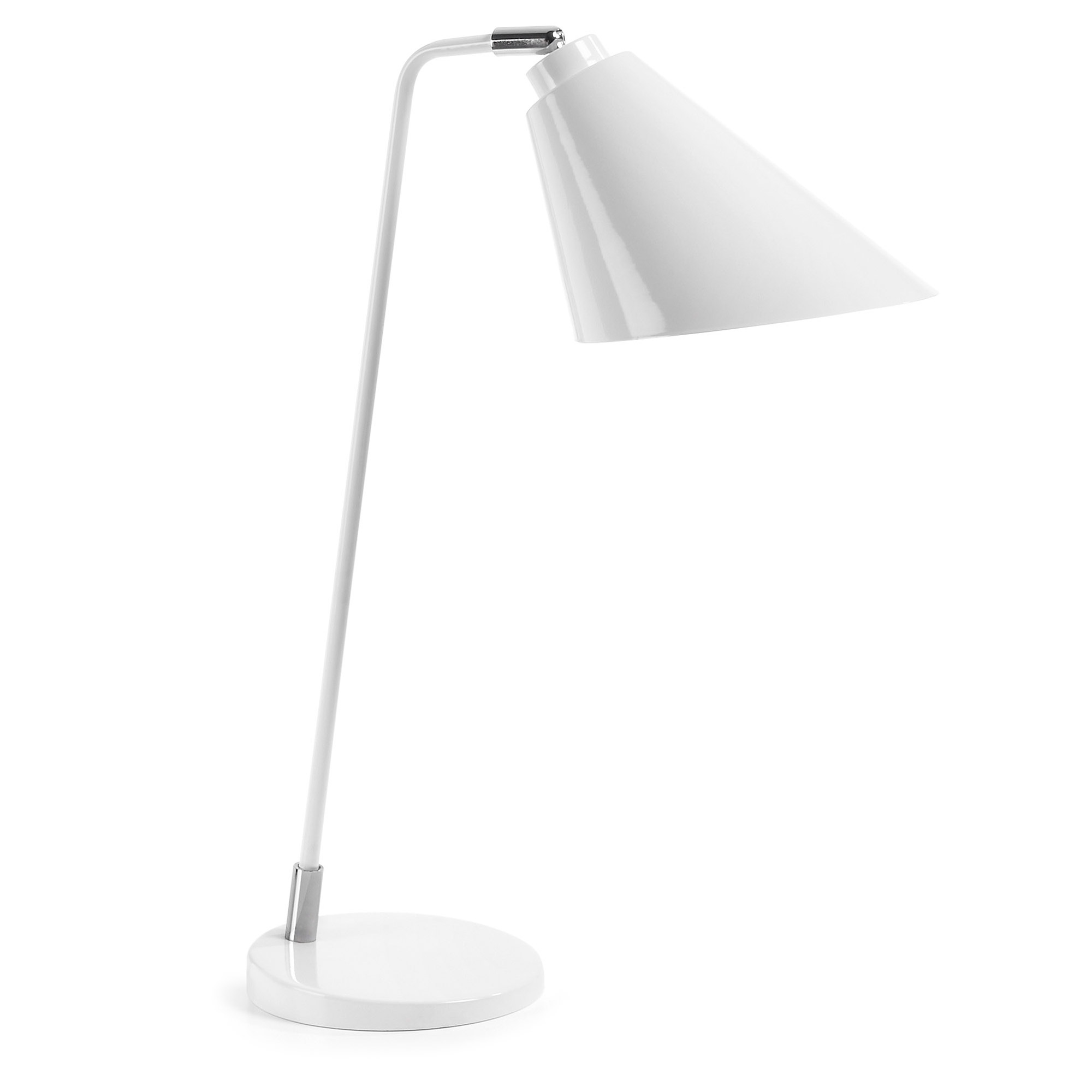 LAFORMA Tipir bordlampe - hvid stål