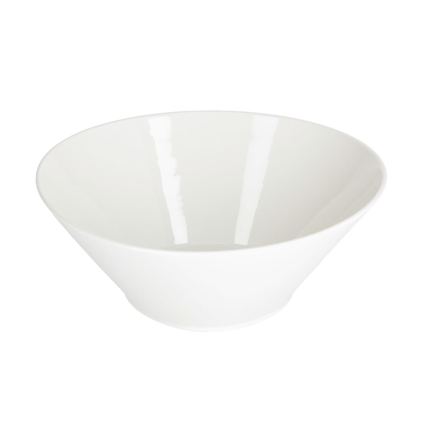 LAFORMA Pierina stor skål - hvid porcelæn (Ø24,5)