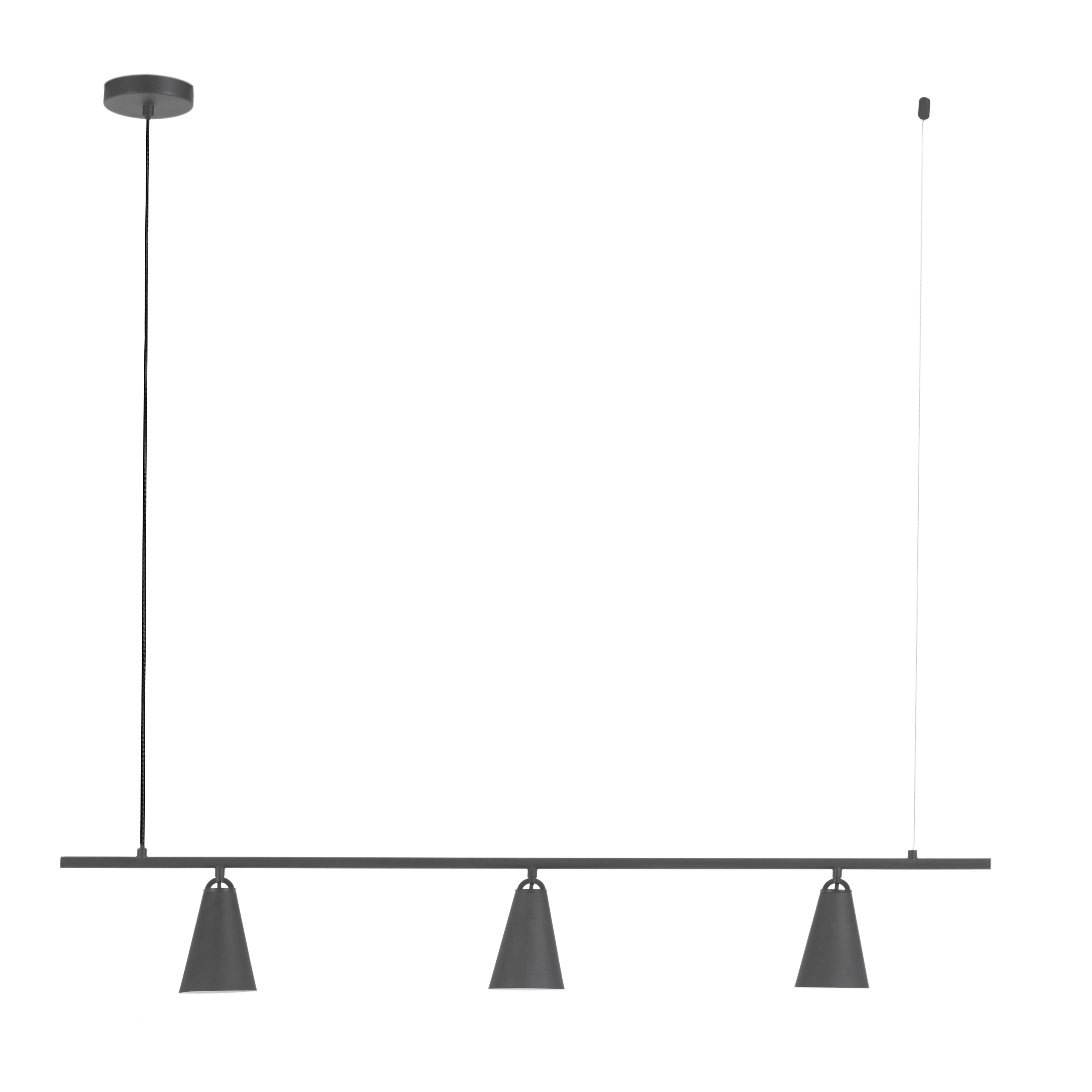 LAFORMA Genara metal loftslampe med sortmalet finish