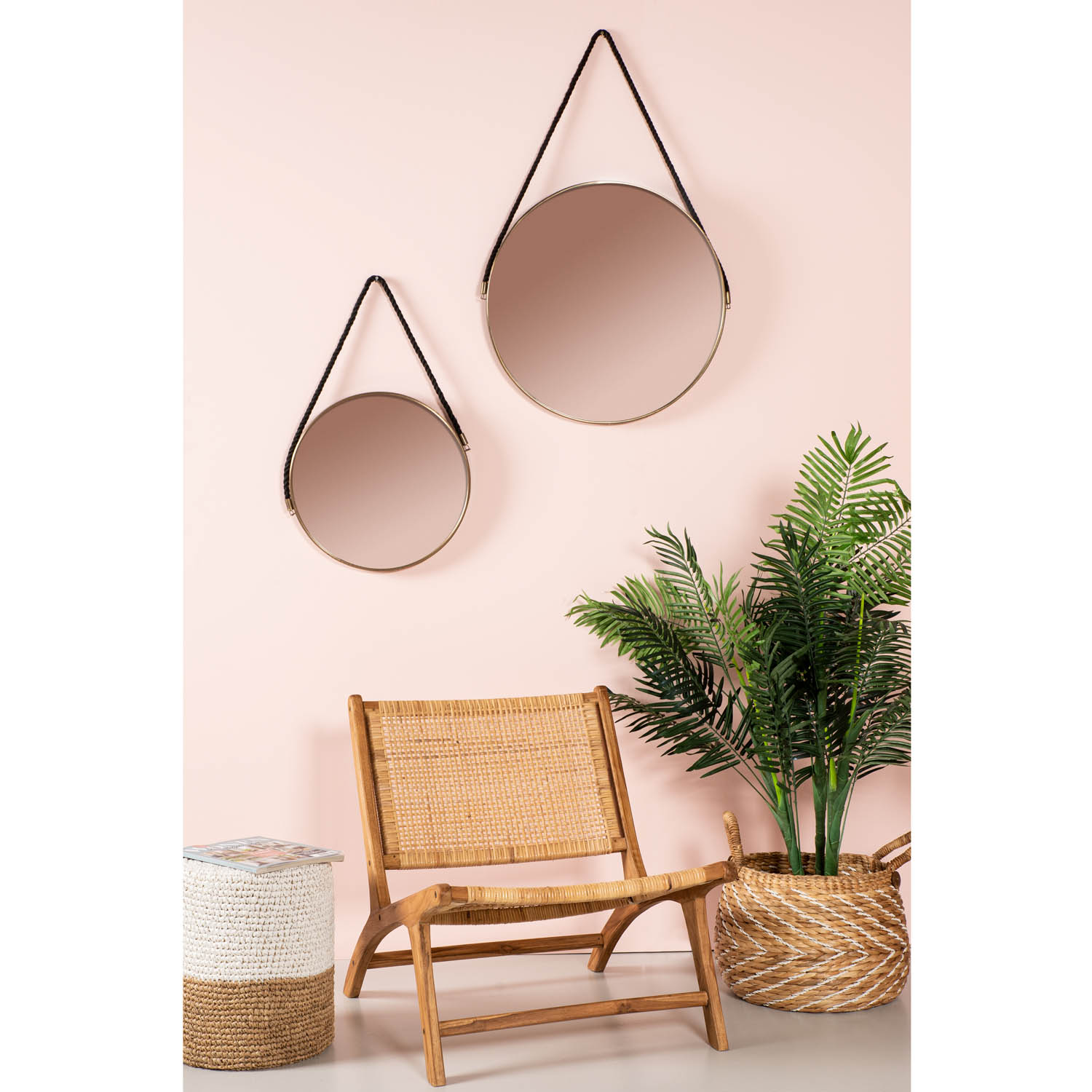 HSM COLLECTION fåtölj - naturlig rotting och naturligt teak