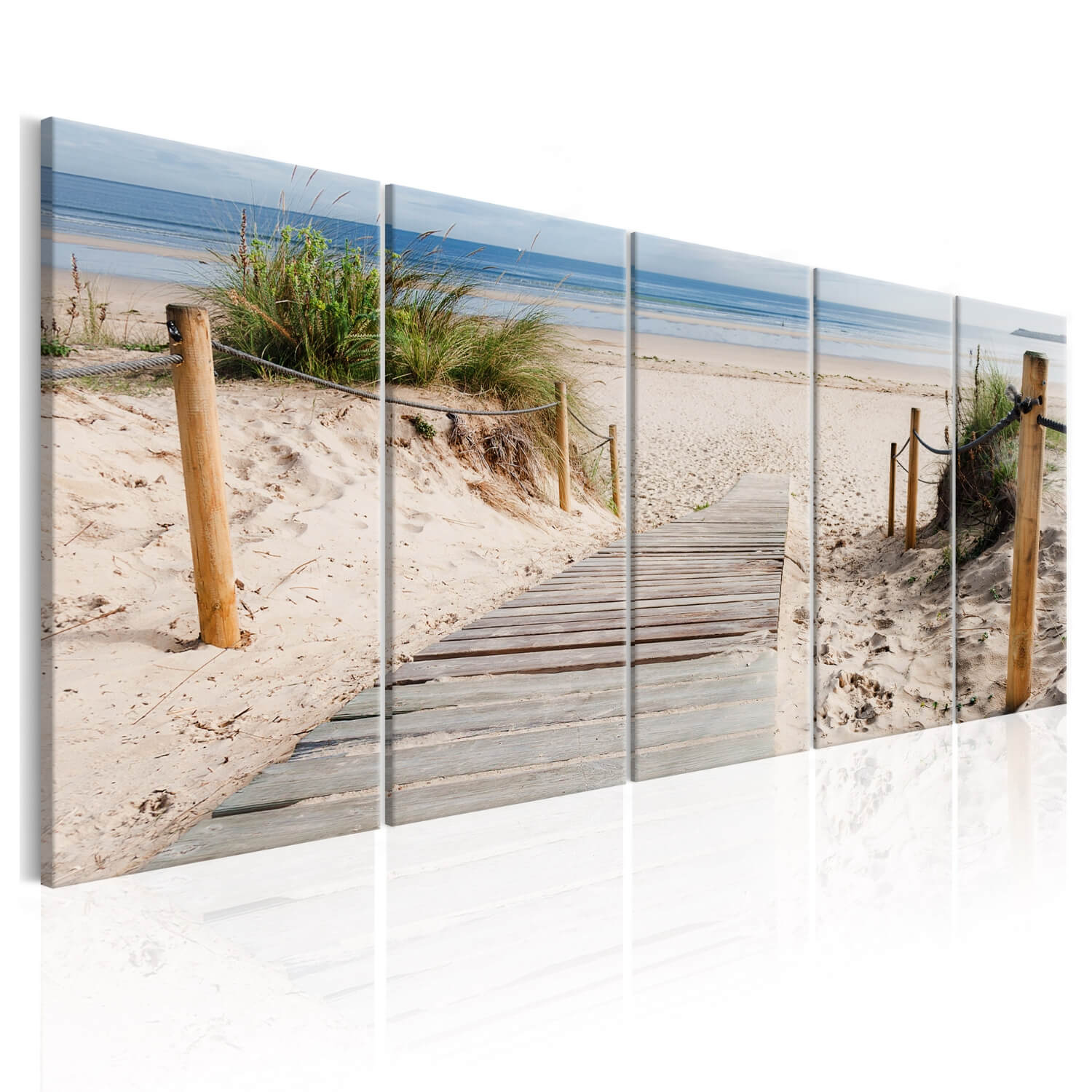 ARTGEIST Beach After Rain billede - multifarvet print (80x200)