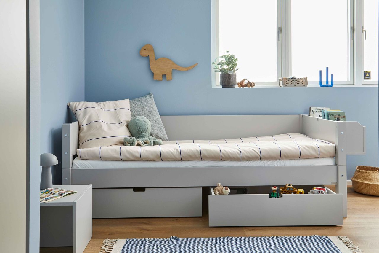 Manis-HÂ Sif Enkeltseng med skuffer - 160 cmÂ -Â 90x160