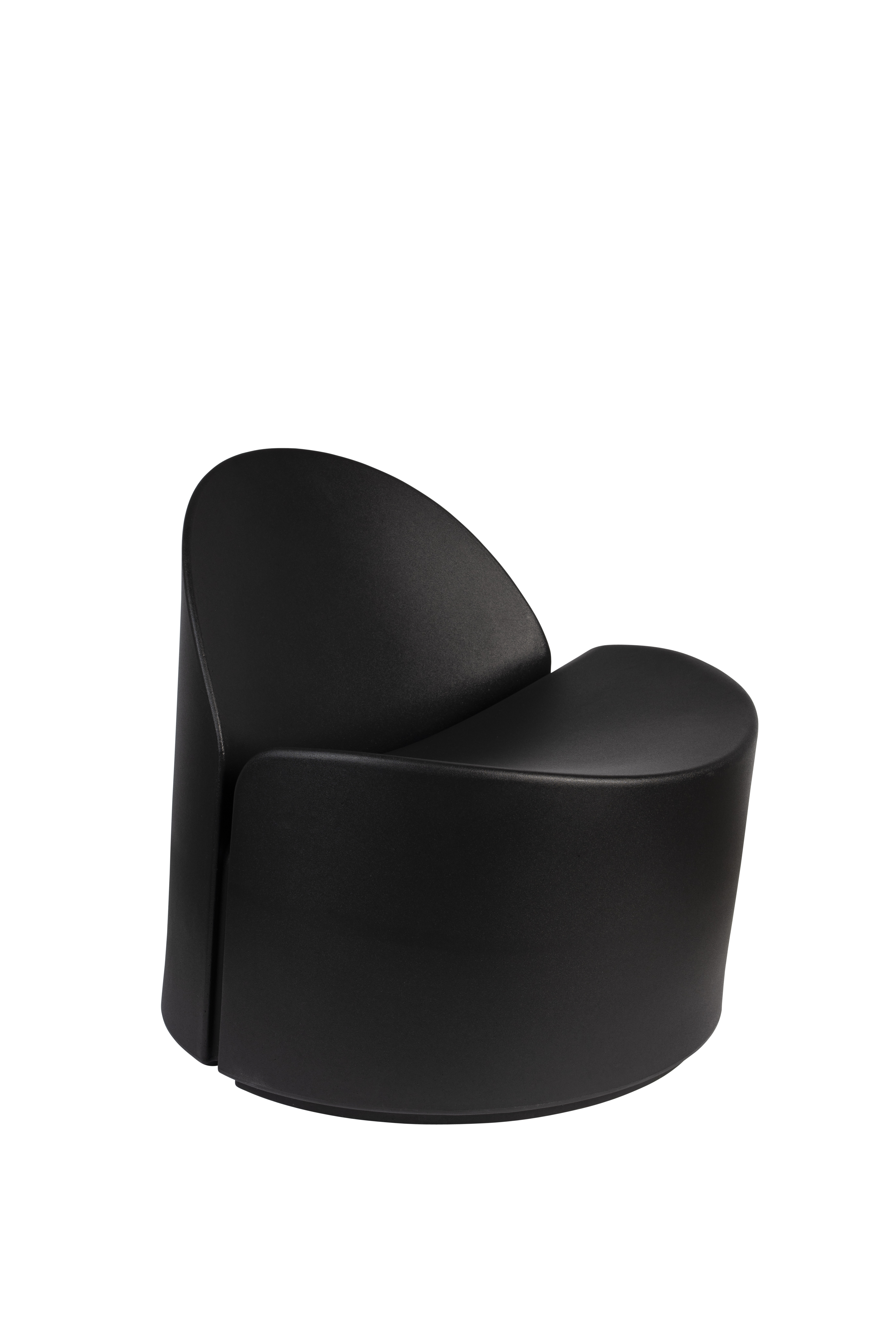 ZUIVER Loungestol Bloom Black-Black