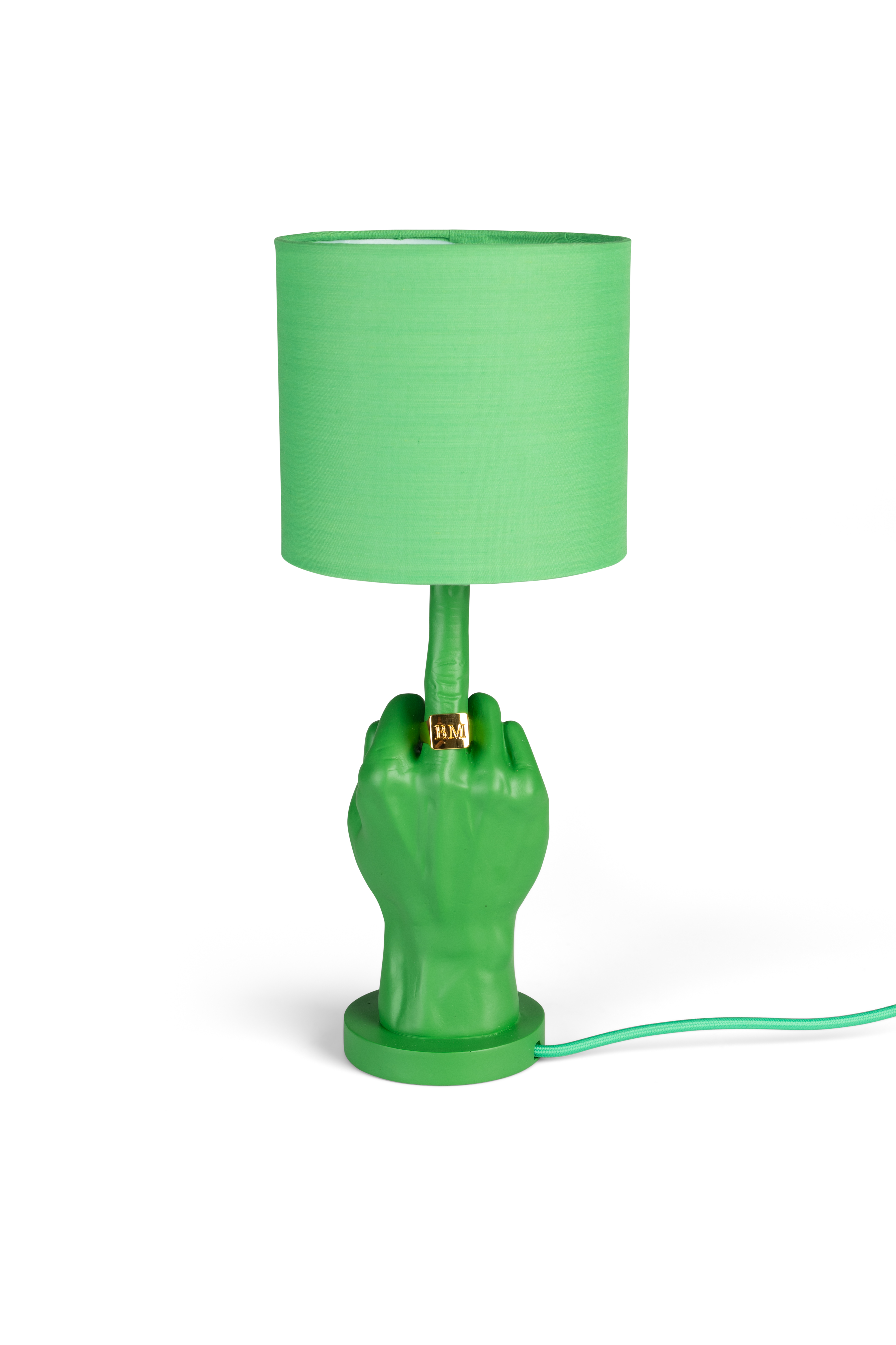 BOLD MONKEY What If bordlampe - grøn polyresin