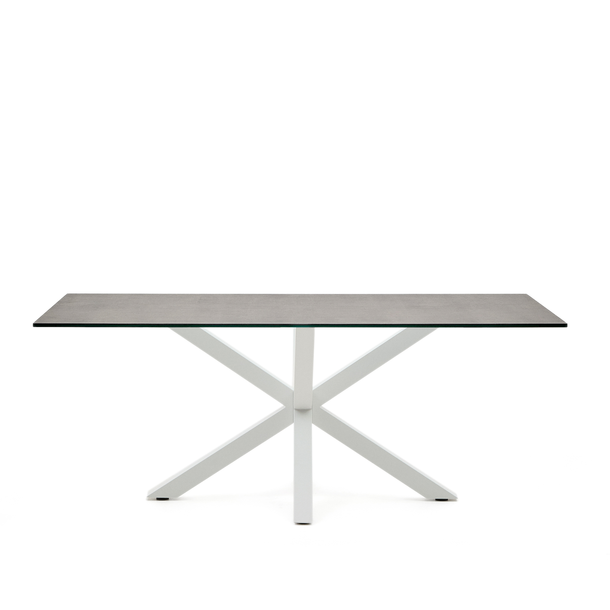 KAVE HOME Argo bord 200×100, porslin järnmossa