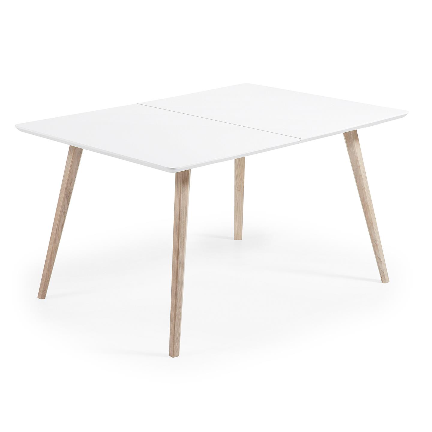 KAVE HOME Eunice udtræksbord, 140(220)x90 cm