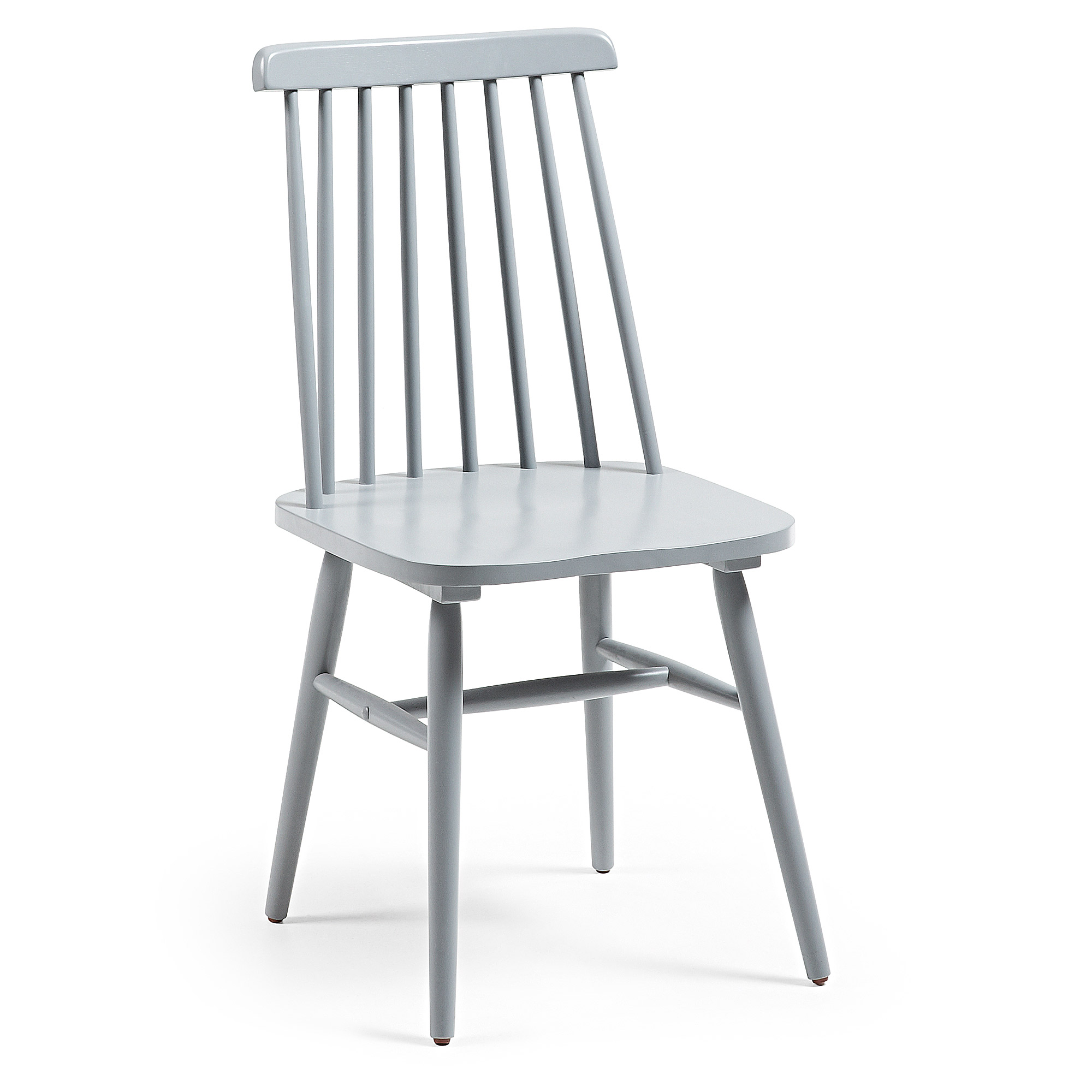 LAFORMA Tressia spisebordsstol - grå spånplade og gummitræ