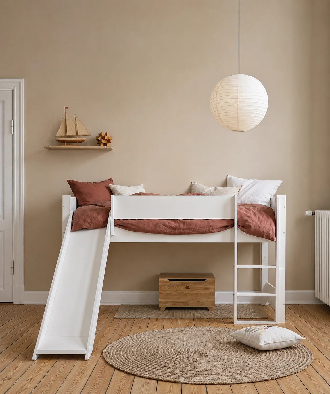 Manis-H Huxie Børneseng med rutsjebane - 200cm - 90x200