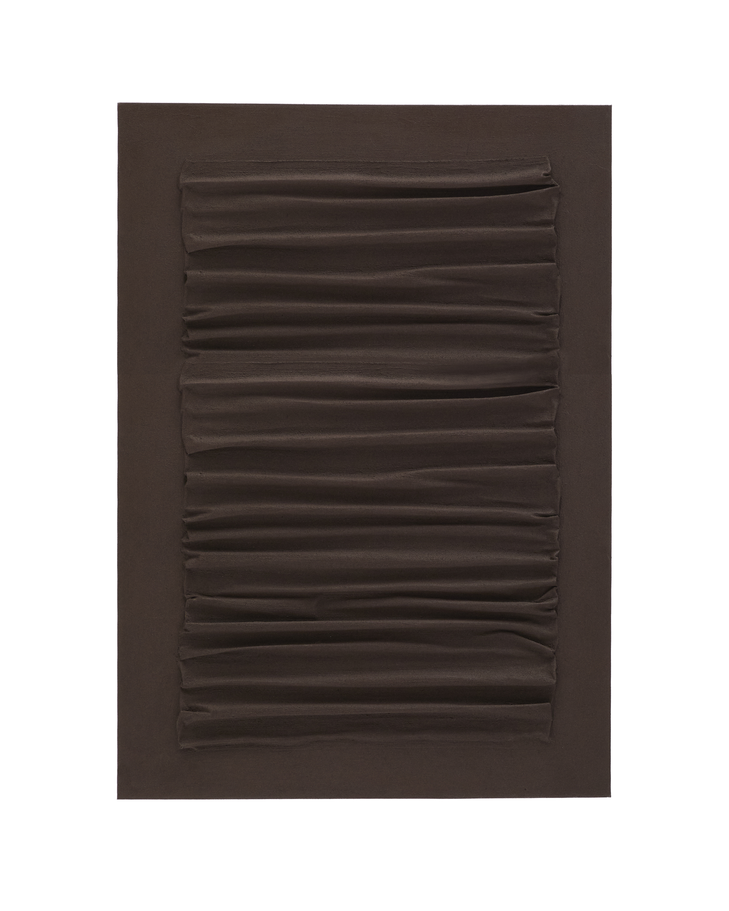 KAVE HOME Thud relief billede, rektangulær - brun lærred (90x60)