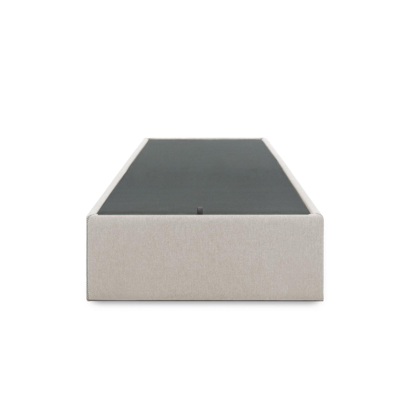 LAFORMA Matters foldesofa, m. opbevaring - beige stof (til en 90x190 cm madras)