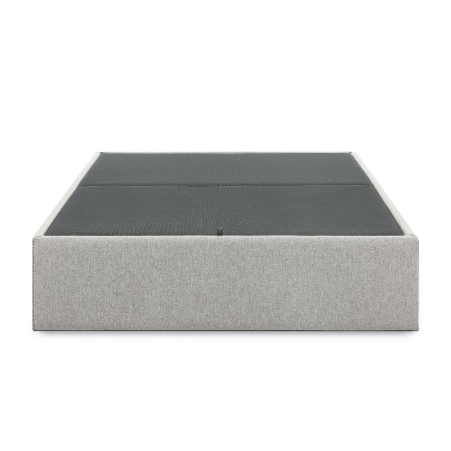LAFORMA Matters foldesofa, m. opbevaring - grå stof (til en 140x190 cm madras)
