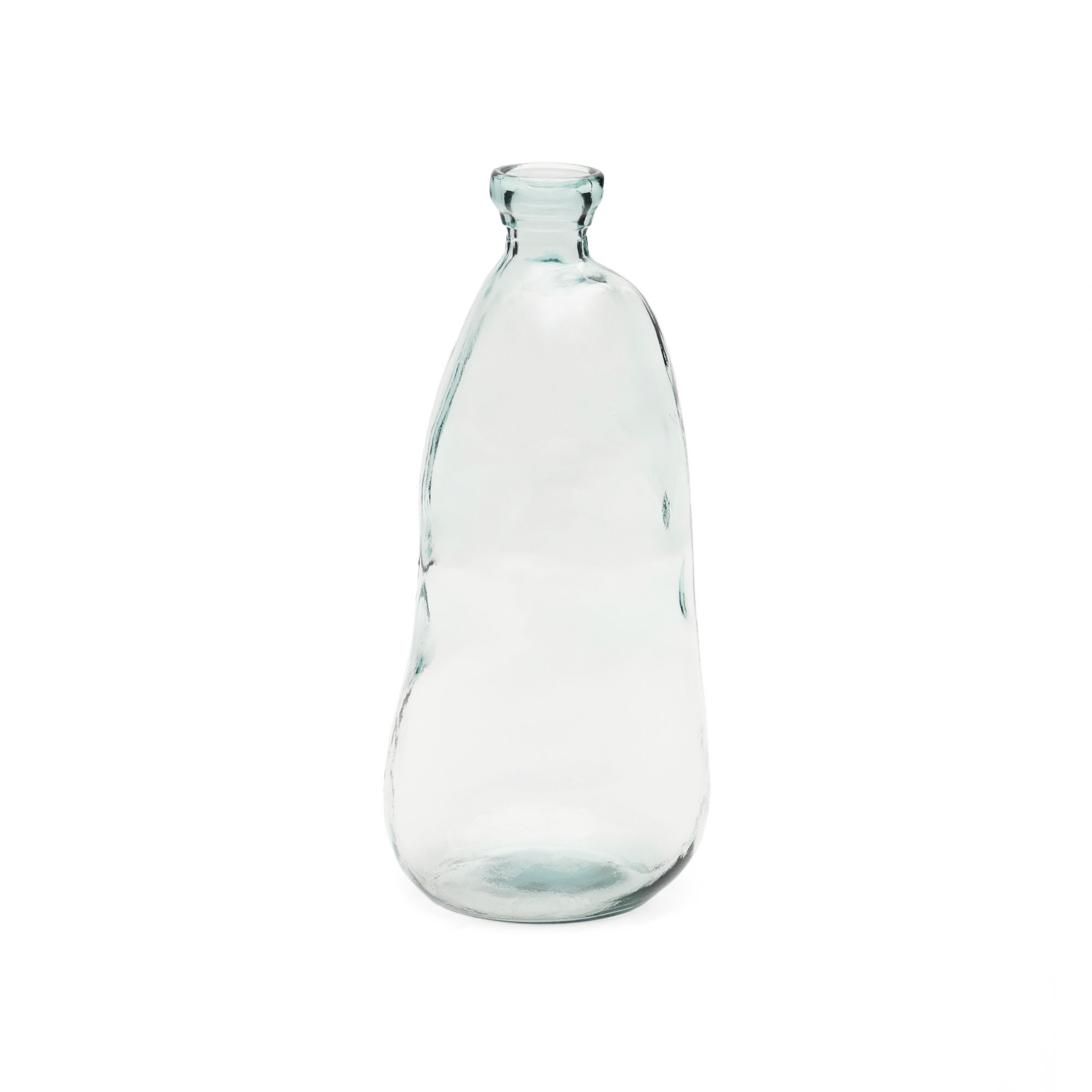 KAVE HOME Brenna vas i 100 % återvunnet transparent glas, 51 cm