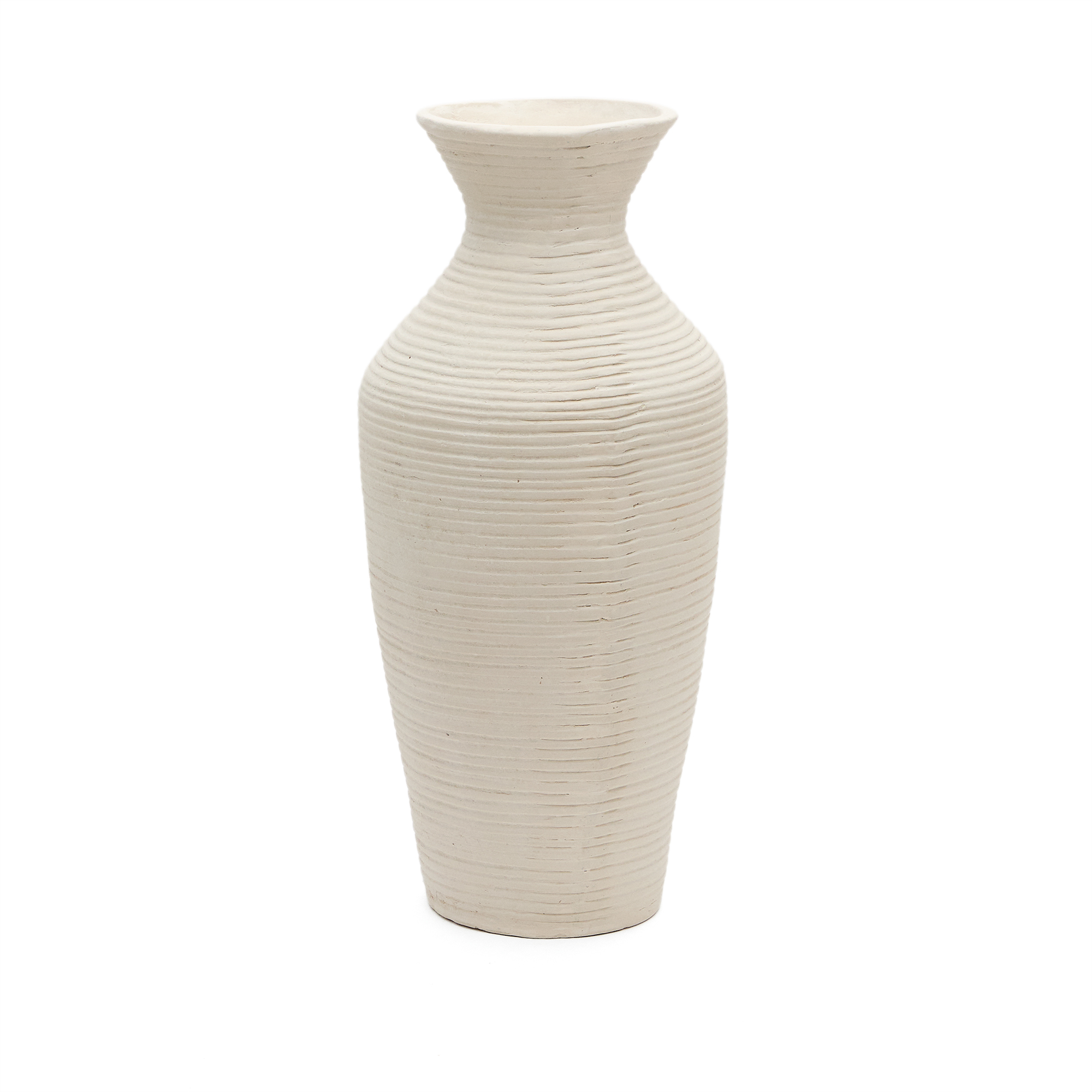 KAVE HOME Pria vase - hvid papmaché (H:72cm)