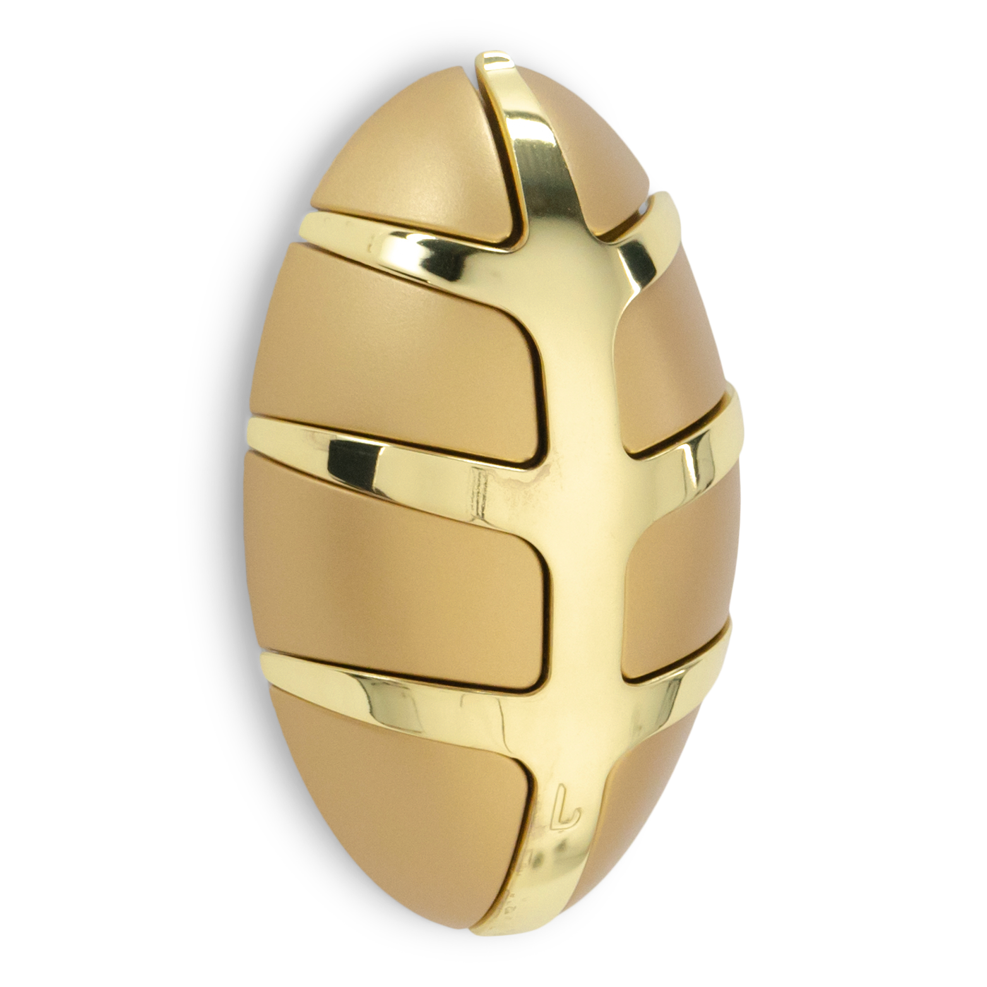 SPINDER DESIGN Bug knagerække, m. 7 kroge - guld metal