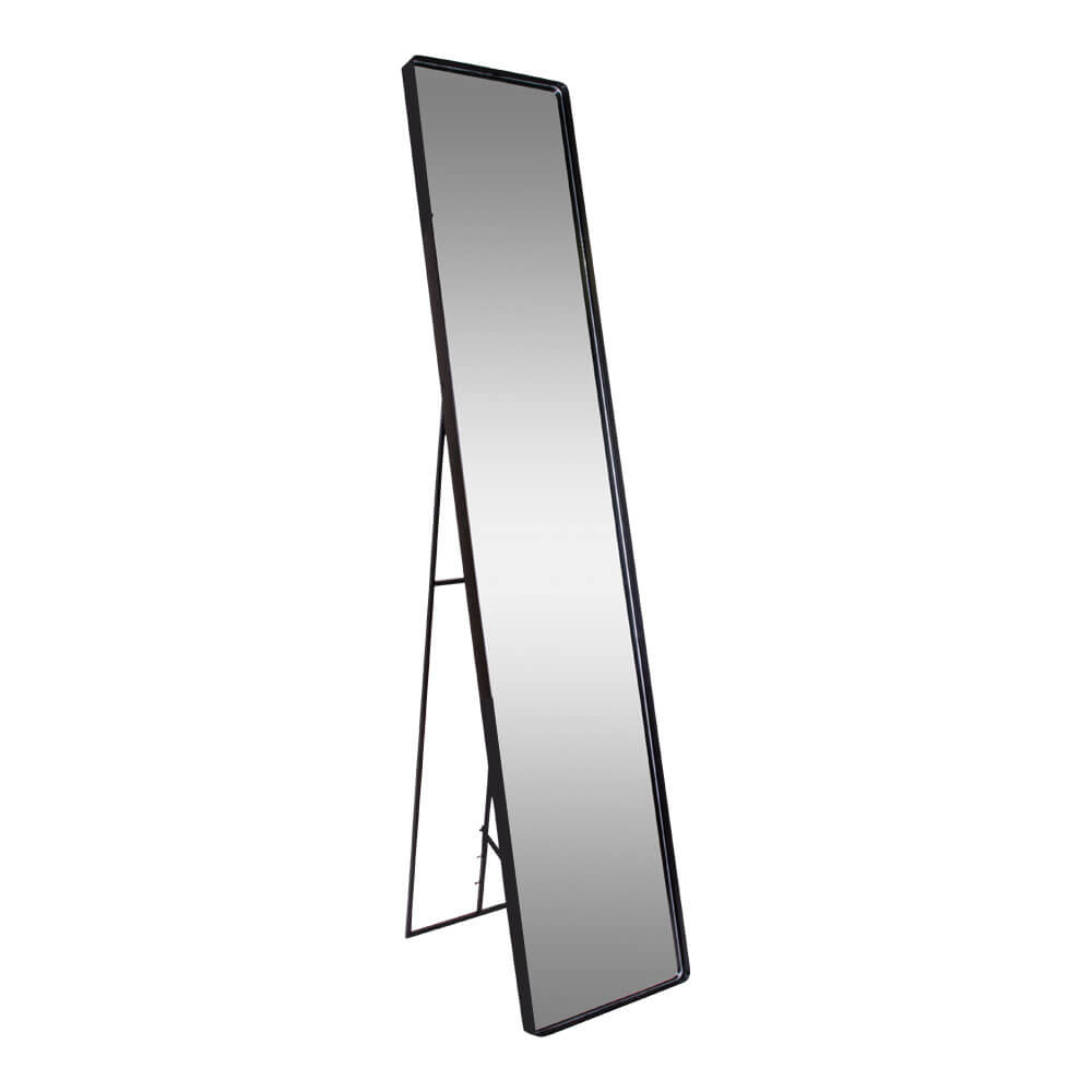 HOUSE NORDIC Avola gulvspejl - spejlglas og sort metal (170x35) thumbnail