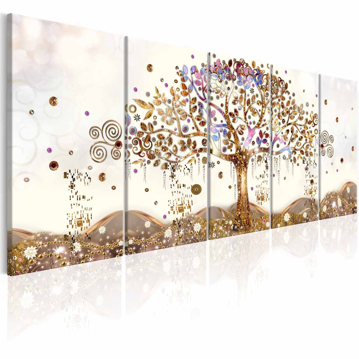 ARTGEIST Dazzling Tree billede - multifarvet print (80x200)