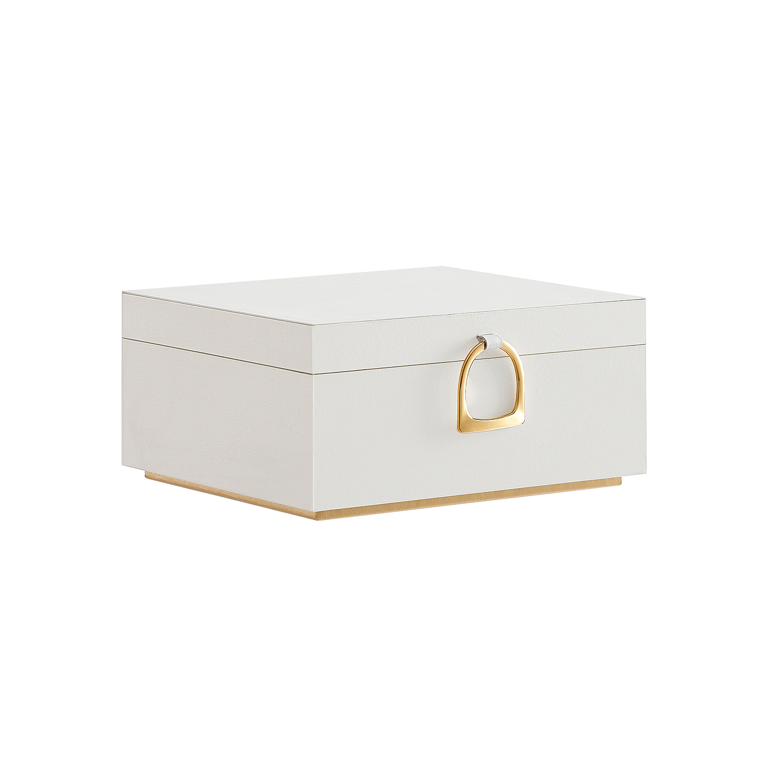 SONGMICS Joyero de 2 capas, organisator de joyas con asa, bandeja extraÃ­ble para joyas, almacenamiento de joyas, efecto flotante, 8,1 x 9,4 x 4,3 pulgadas, idea de regalo, regalos de Navidad, farven blanco JBC165W01