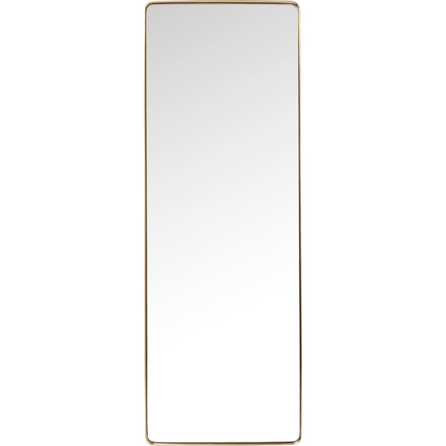 KARE DESIGN Curve MO Brass vægspejl, rektangulært - spejlglas og messing stål (70x200)