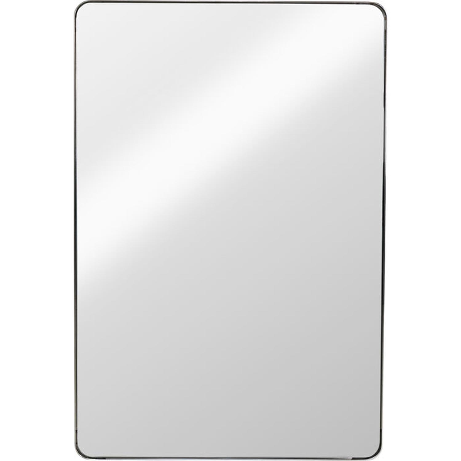 KARE DESIGN Curvy Chrome Look vægspejl, rektangulær - spejlglas og stål (80x120)