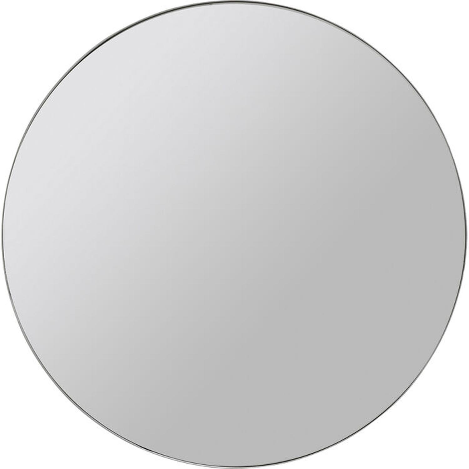 KARE DESIGN Curvy Chrome Look vægspejl, rund - spejlglas og stål (Ø60)
