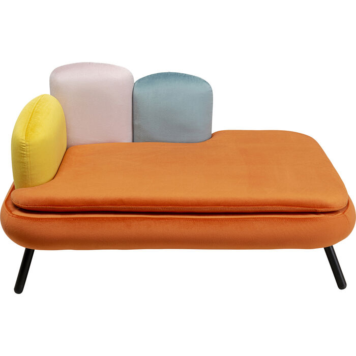 Billede af KARE DESIGN Diva Orange kat/hund seng - orange og multifarvet fløjl polyester og stål