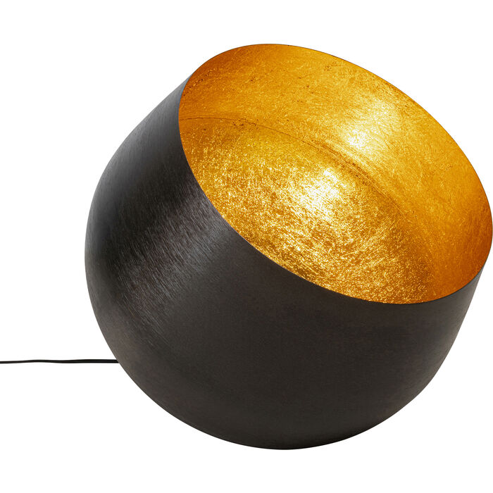 7: KARE DESIGN Apollon gulvlampe, rund - sort stål (Ø50)