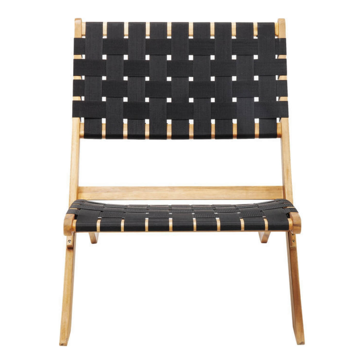 KARE DESIGN Ipanema Hopfällbar Stol – Naturligt / Svart Akaciaträ / Nylon